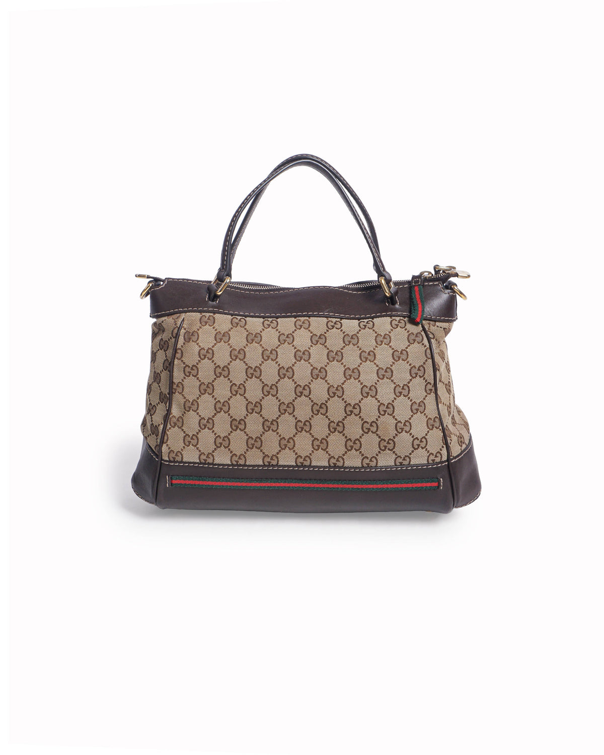 Gucci Vintage Original GG Canvas Web Shoulder Bag