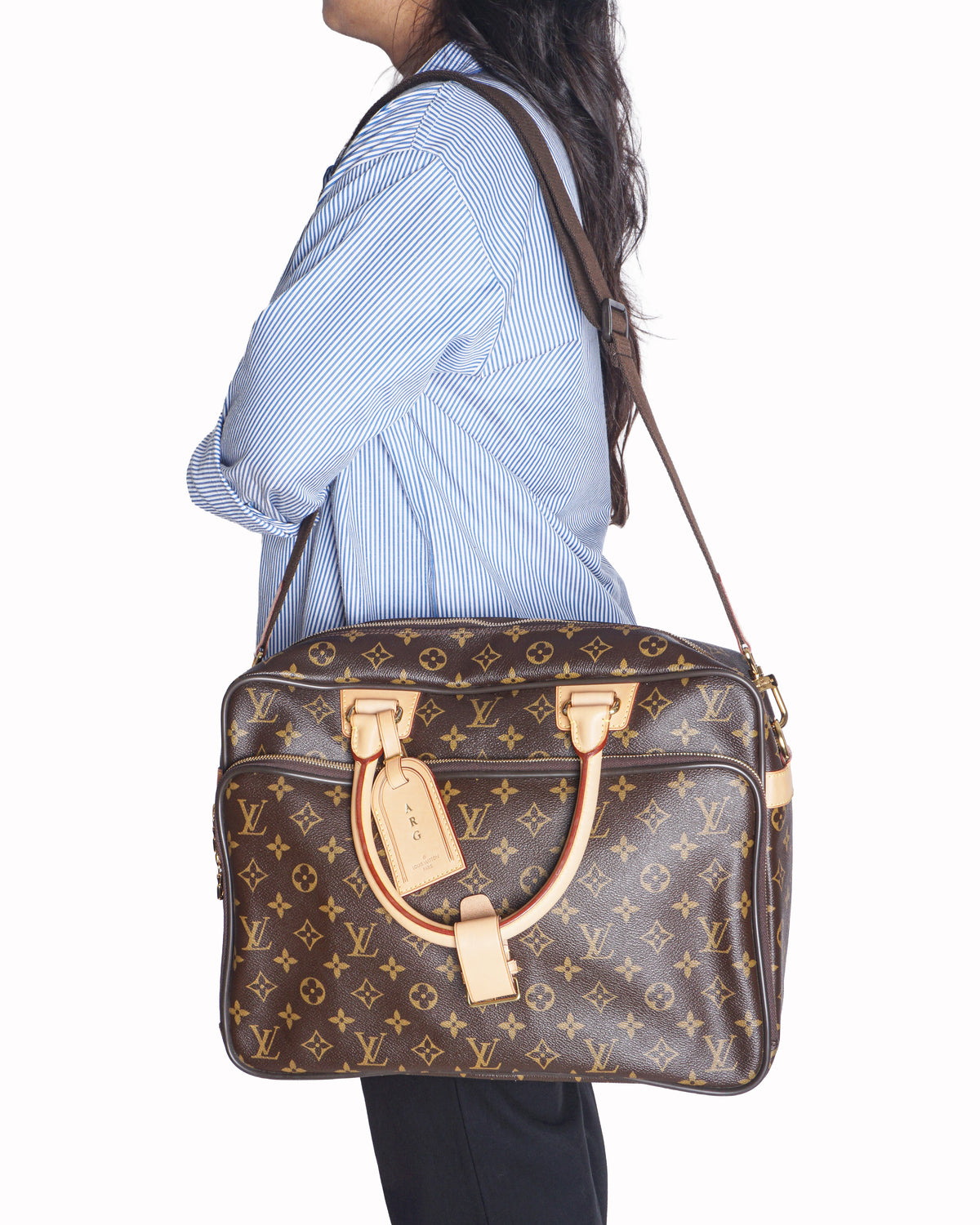 Louis Vuitton Alizé 24 Heures Travel Bag Monogram Canvas & Leather