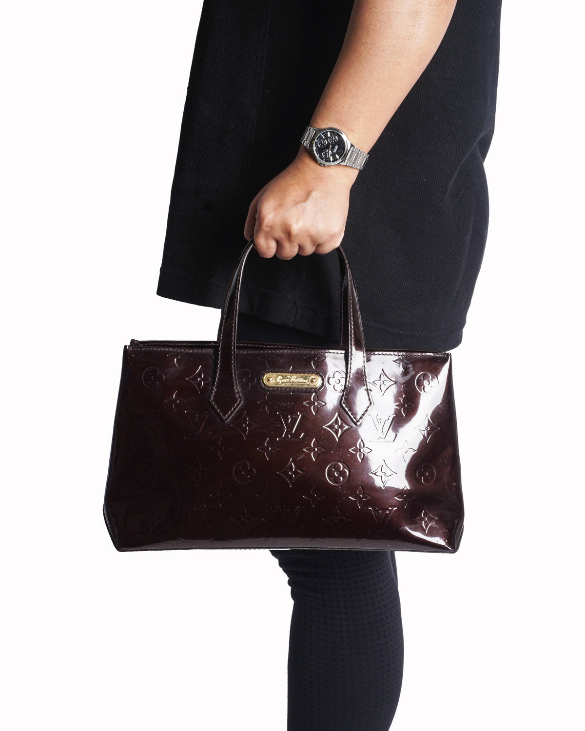Louis Vuitton Monogram Vernis Wilshire PM Handbag