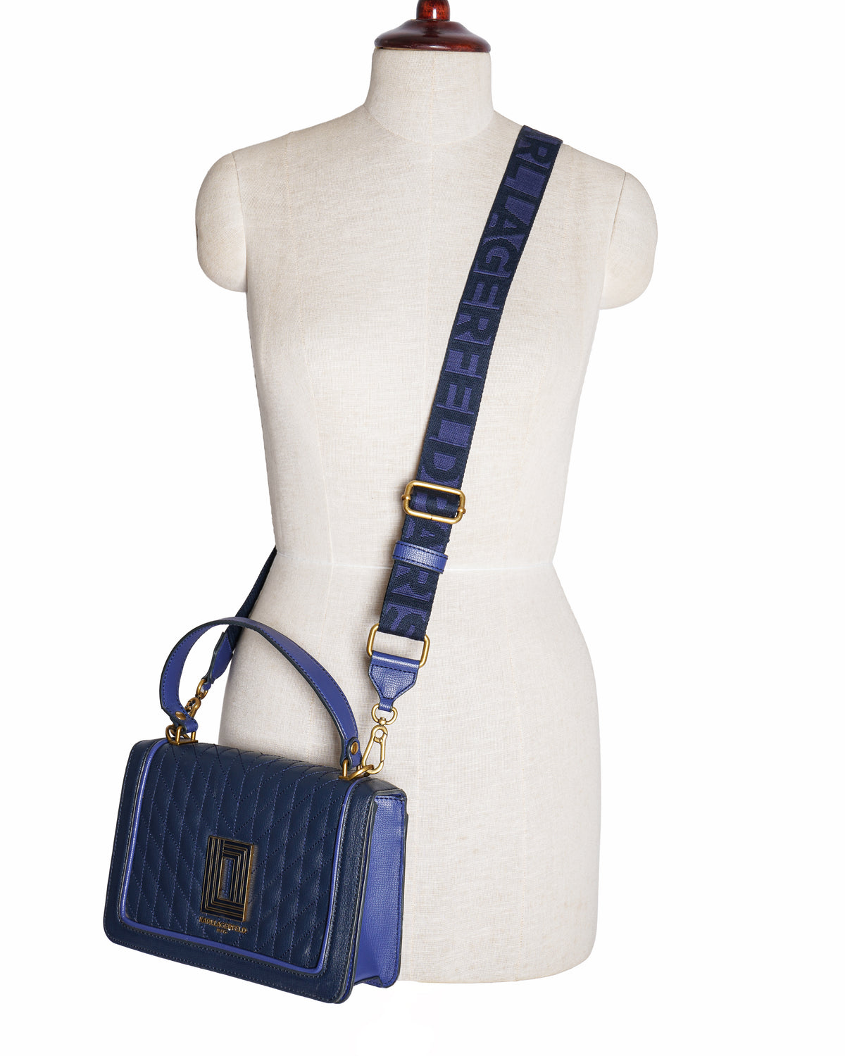 Karl Lagerfeld Paris Quilted Leather Crossbody Bag