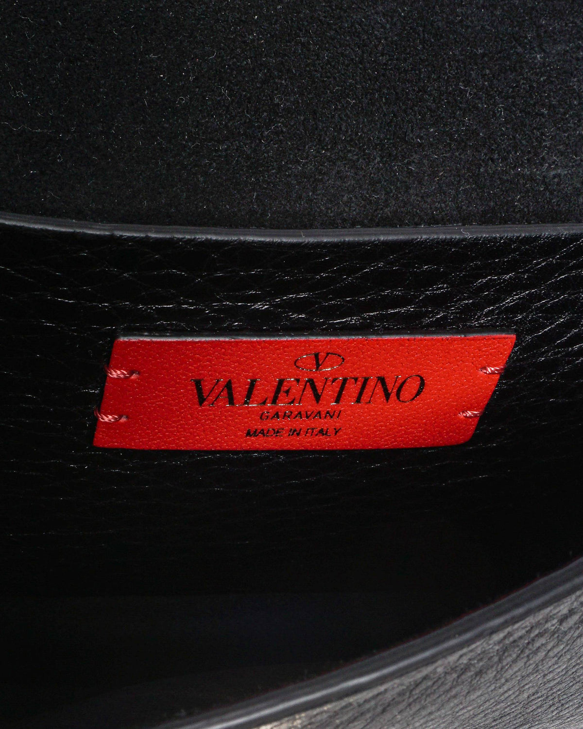 Valentino Garavani Black Leather Micro Rockstud Crossbody Bag