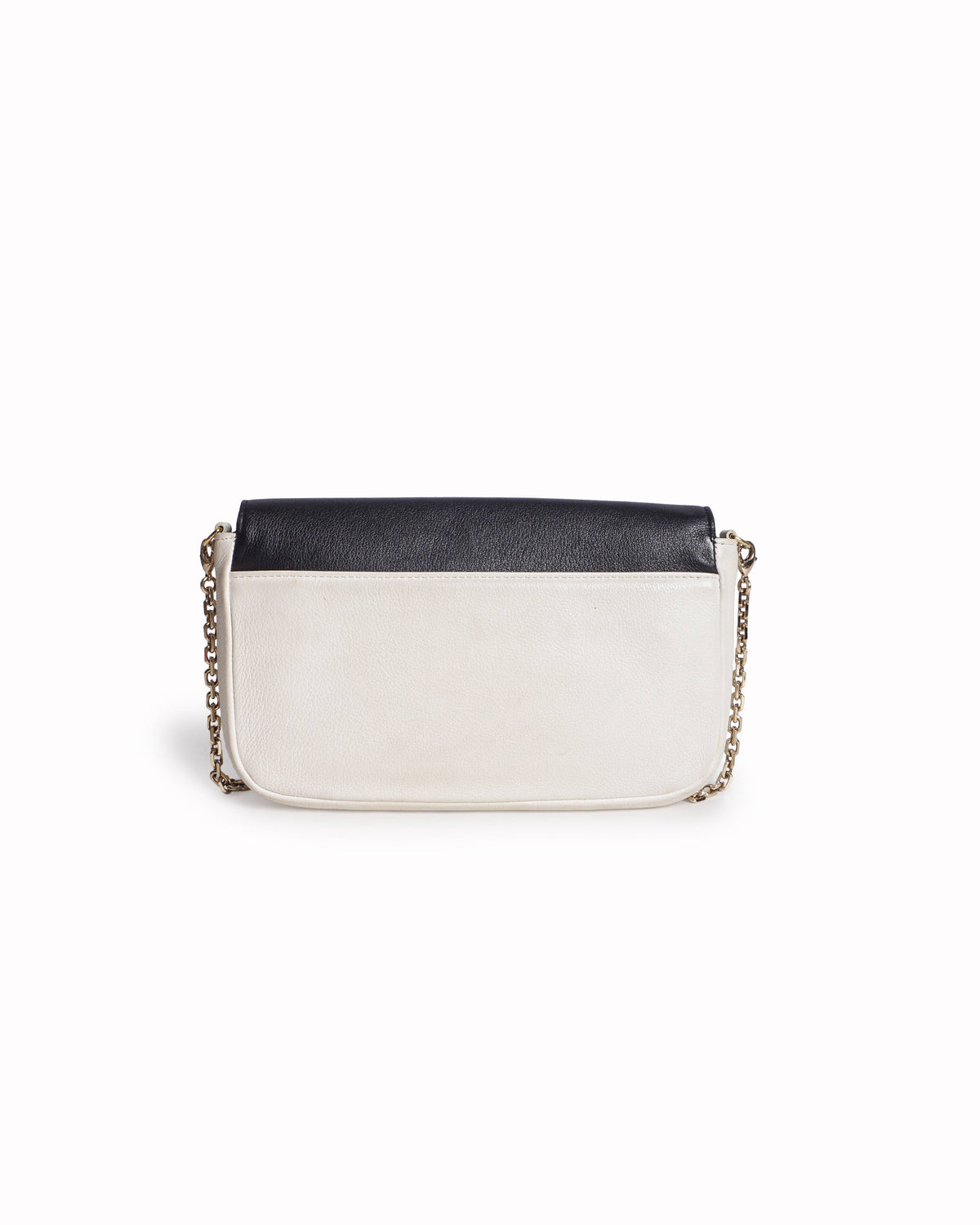 Dior Two-Tone Black & Cream Leather Promenade Crossbody Bag