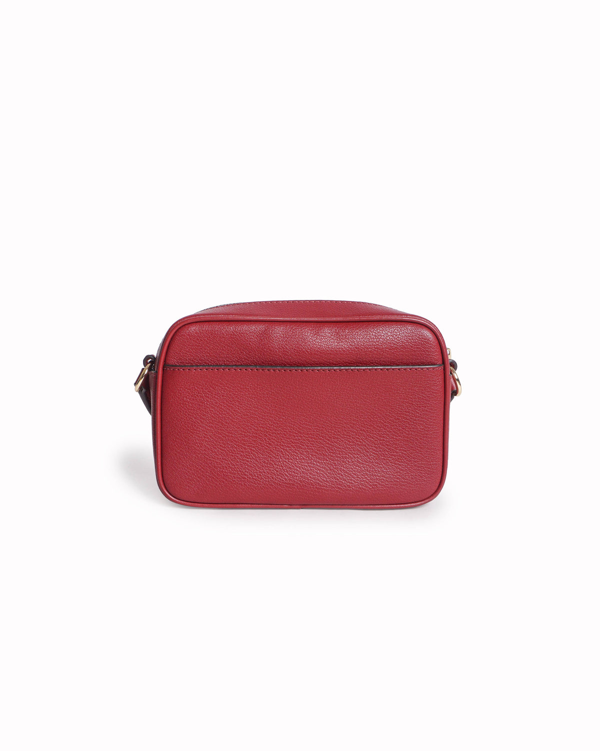 Michael Kors Red Pebbled Leather Jet Set Medium Crossbody Bag
