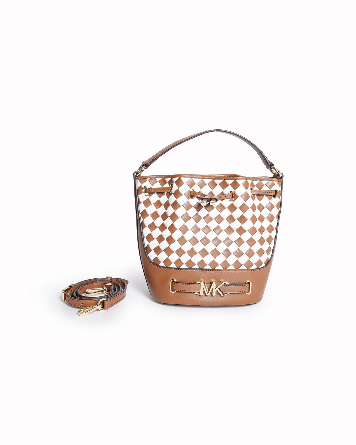 Michael Kors Reed Medium Belted Bucket Messenger Bag