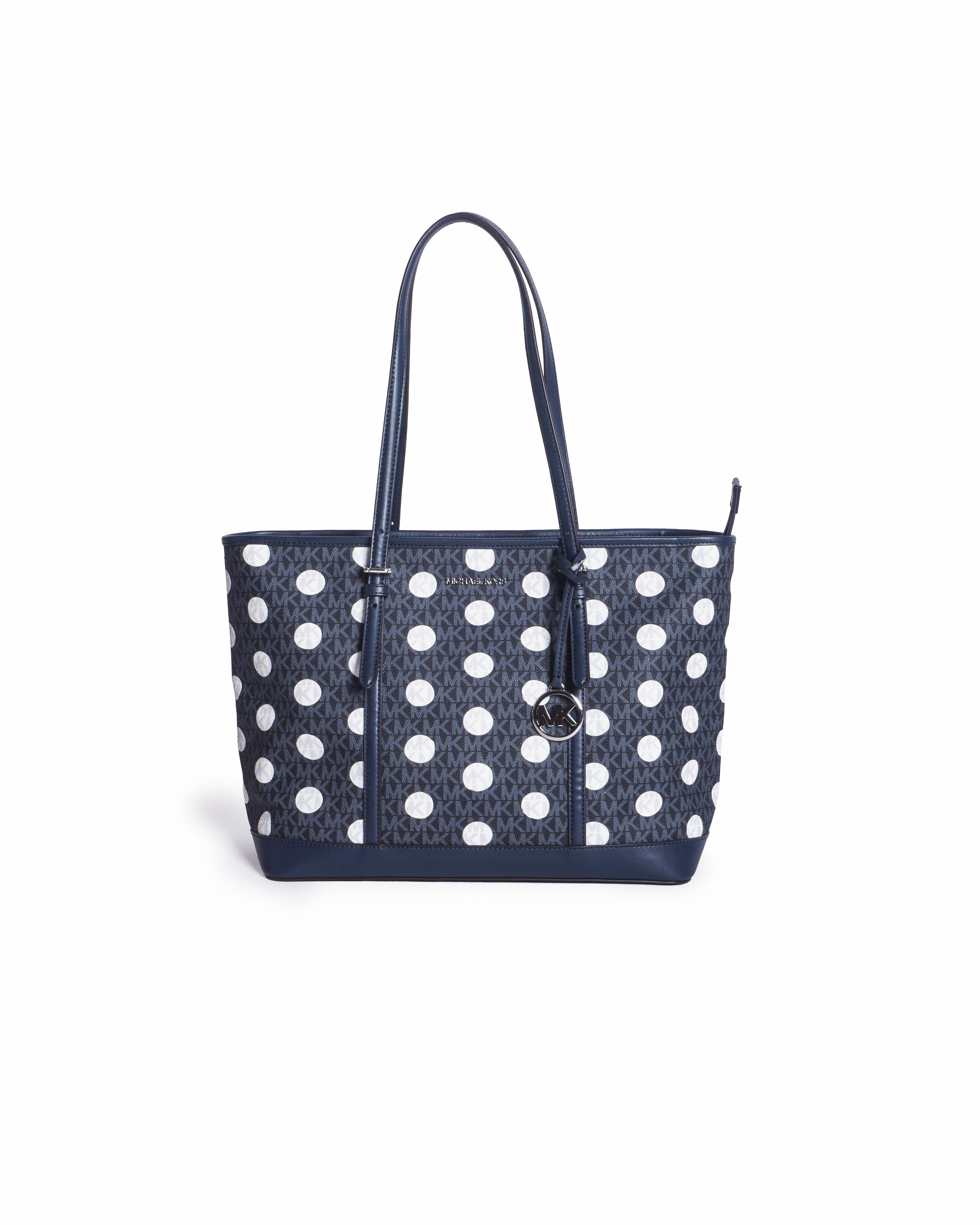 Michael Kors Jet Set Monogram Polka Dot Travel Tote