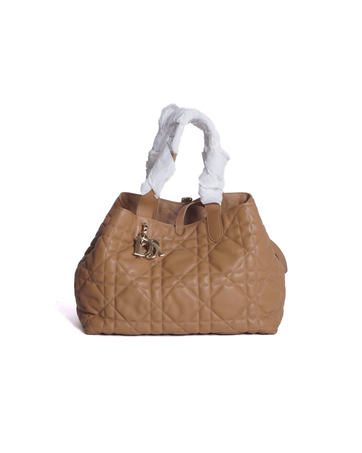 Dior Small Toujours Bag in craie Macrocannage calfskin