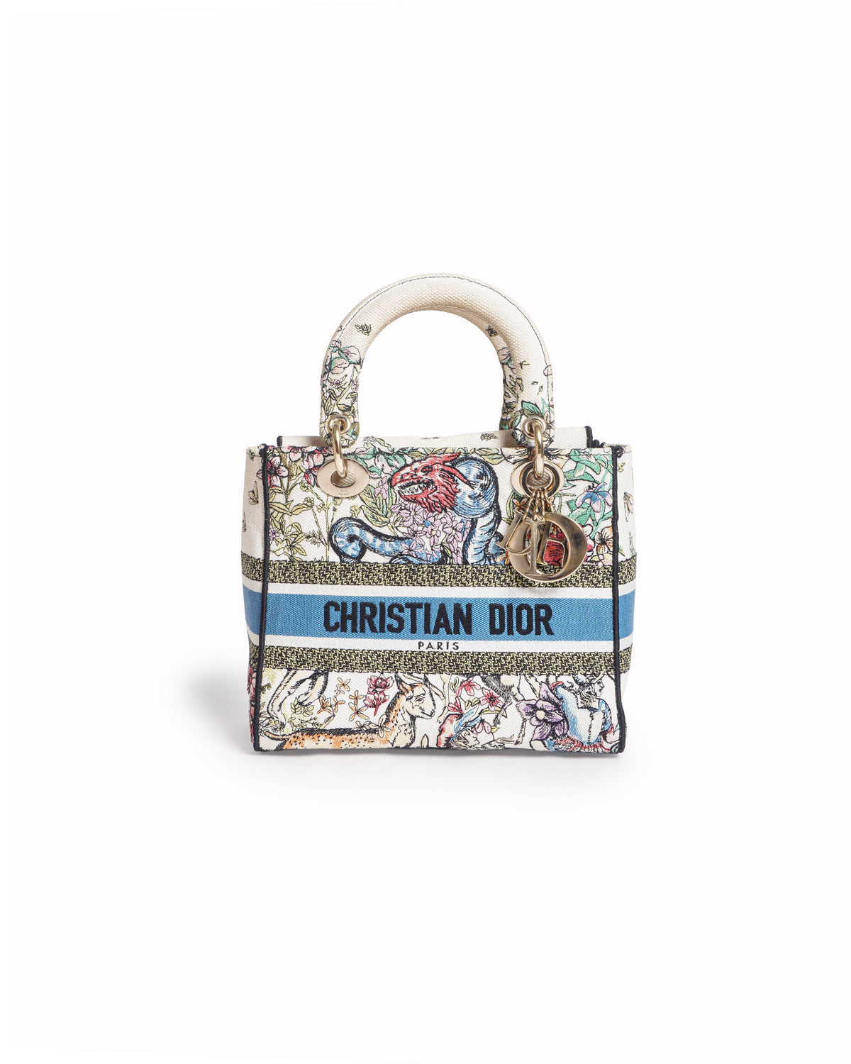 Christian Dior Medium Lady D-Lite Embroidered Shoulder Bag