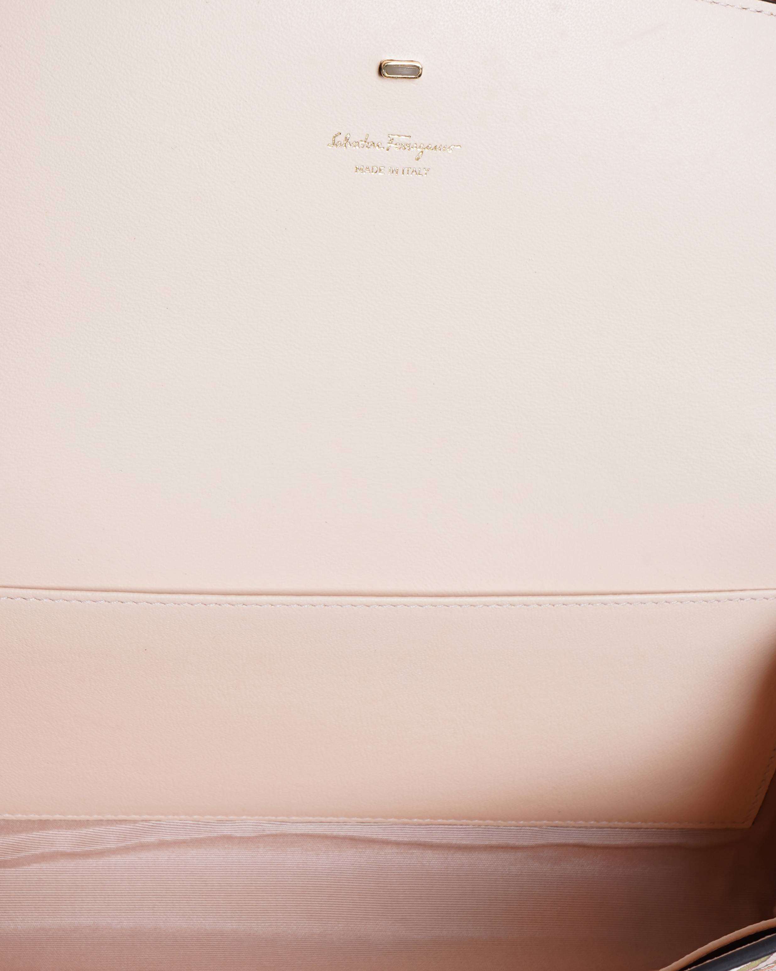 Salvatore Ferragamo floral print shoulder clutch bag