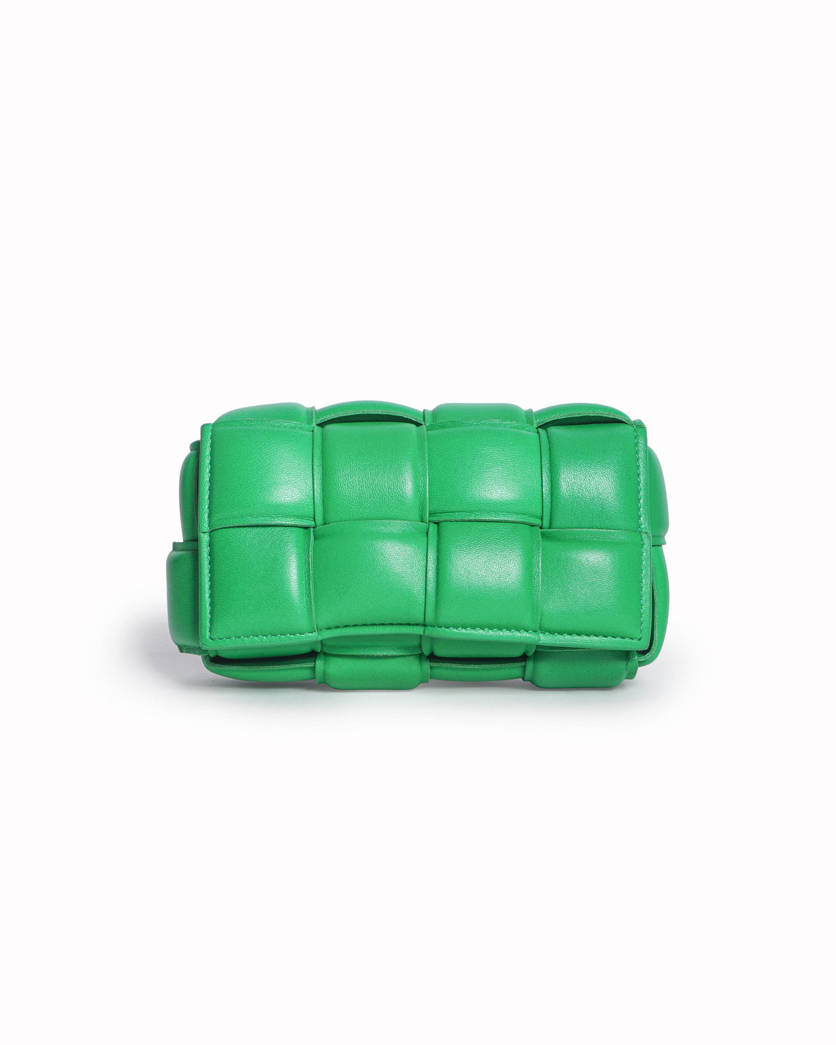 Bottega Veneta Parakeet Green Leather Padded Cassette Mini Bag