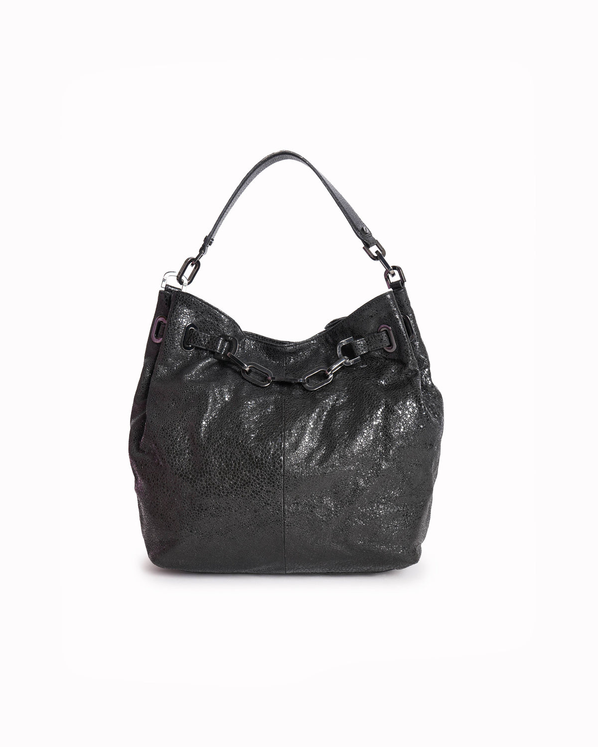 Tory Burch Large Natalya Hobo Black