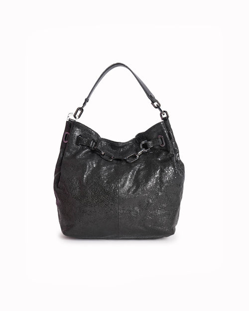 Tory Burch Large Natalya Hobo Black