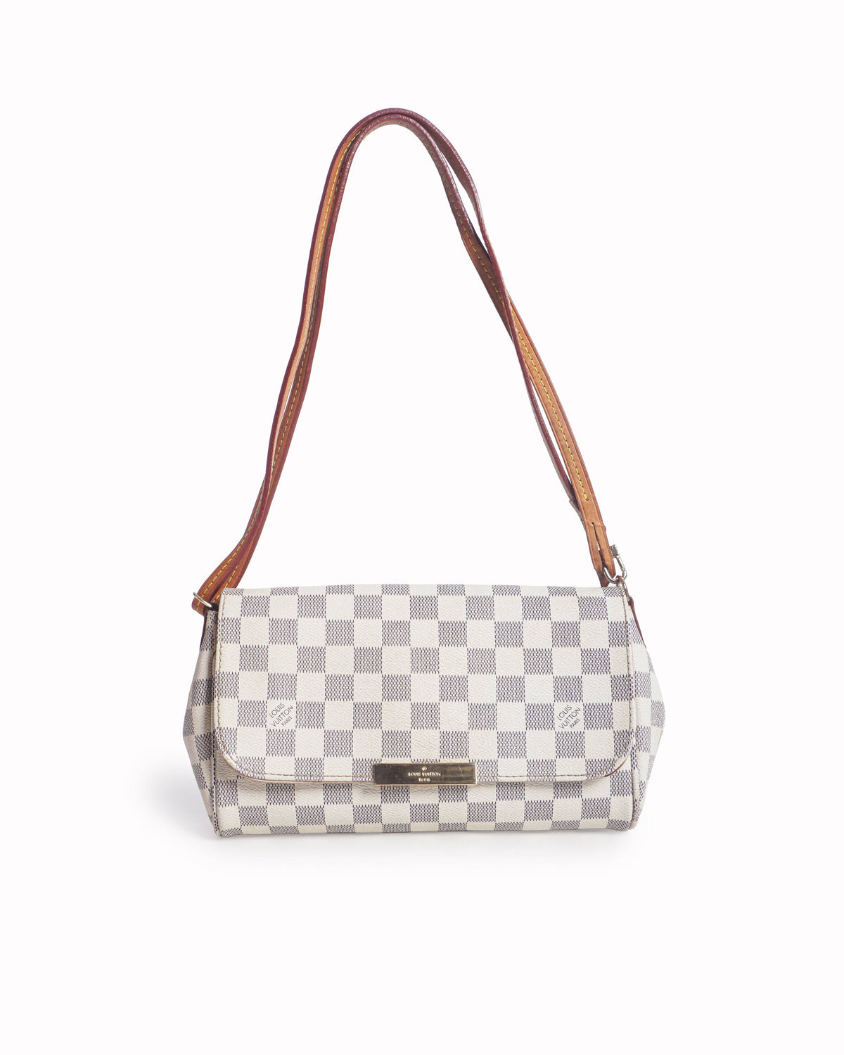 Louis Vuitton Favorite MM Damier Azur Canvas Crossbody Bag