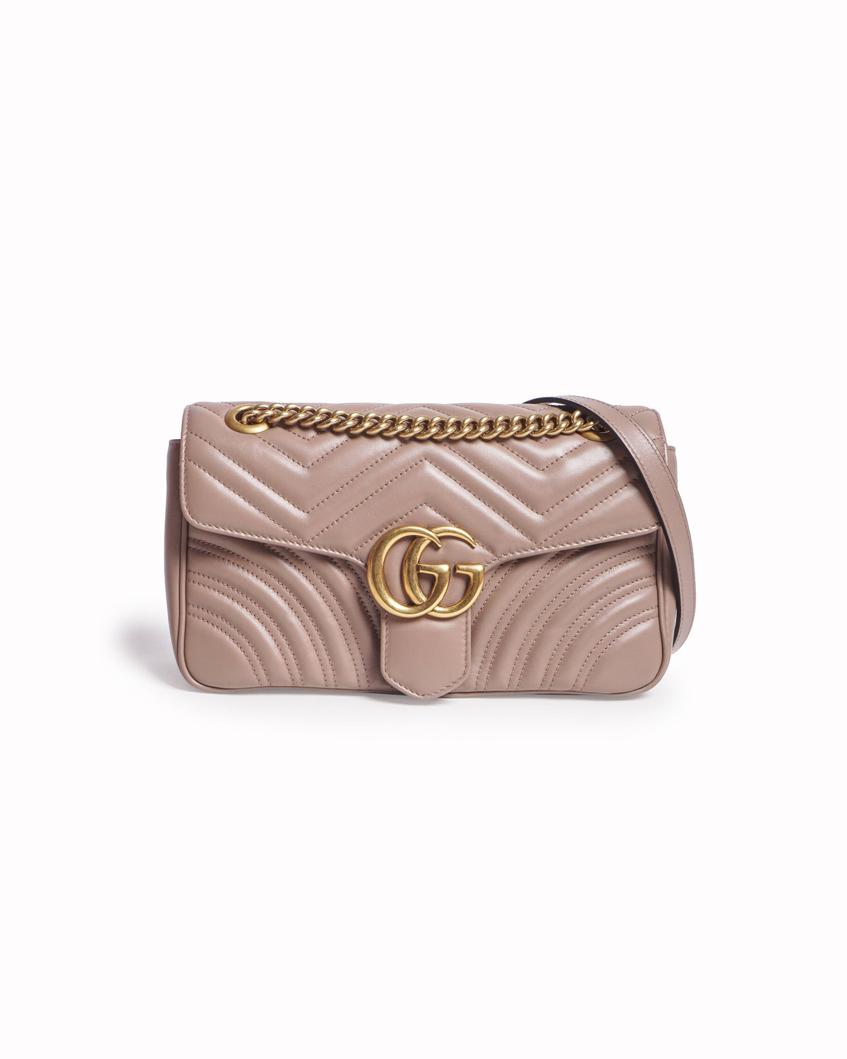 Gucci GG Marmont Small Shoulder Bag Beige