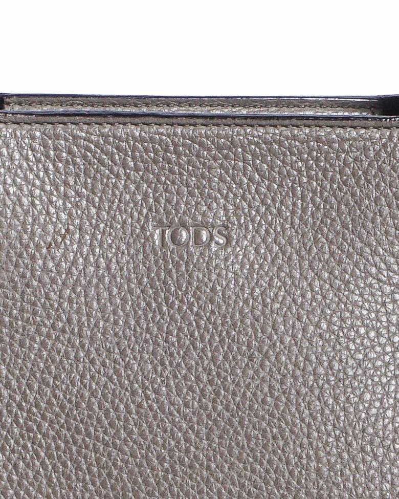 Tod’s Joy Grey Textured Leather Tote Bag