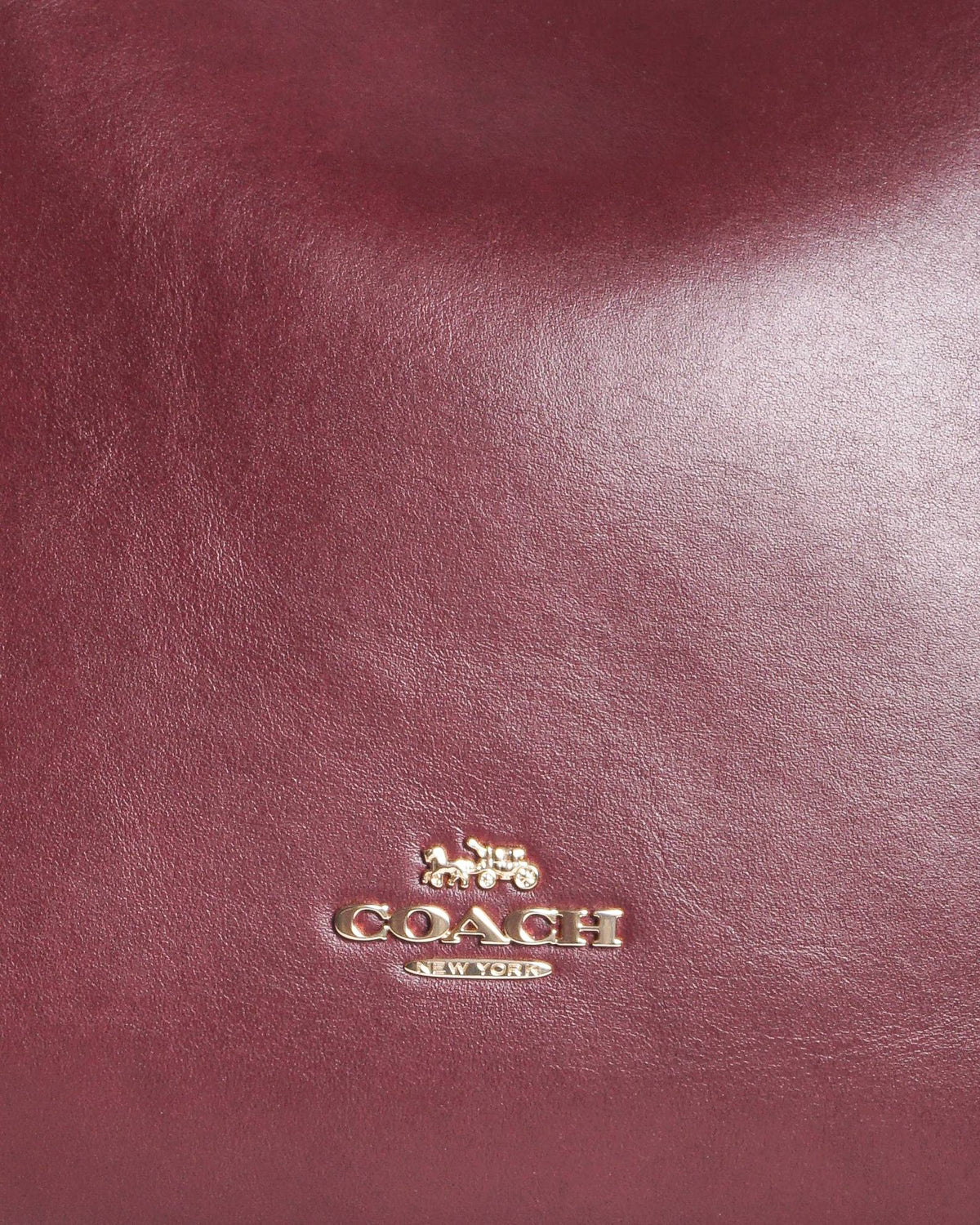 Coach Maroon Leather Ella Shoulder Bag