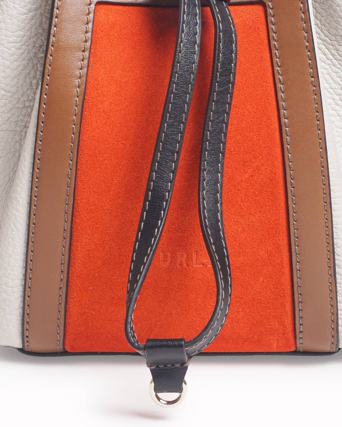 Furla Miastella Color-Block Leather & Suede Vertical Bucket Bag