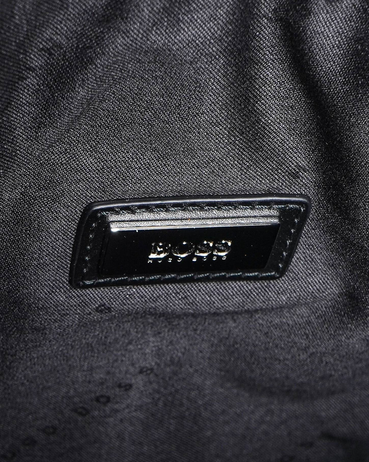 Hugo Boss Mens Leather Trim Messenger Bag