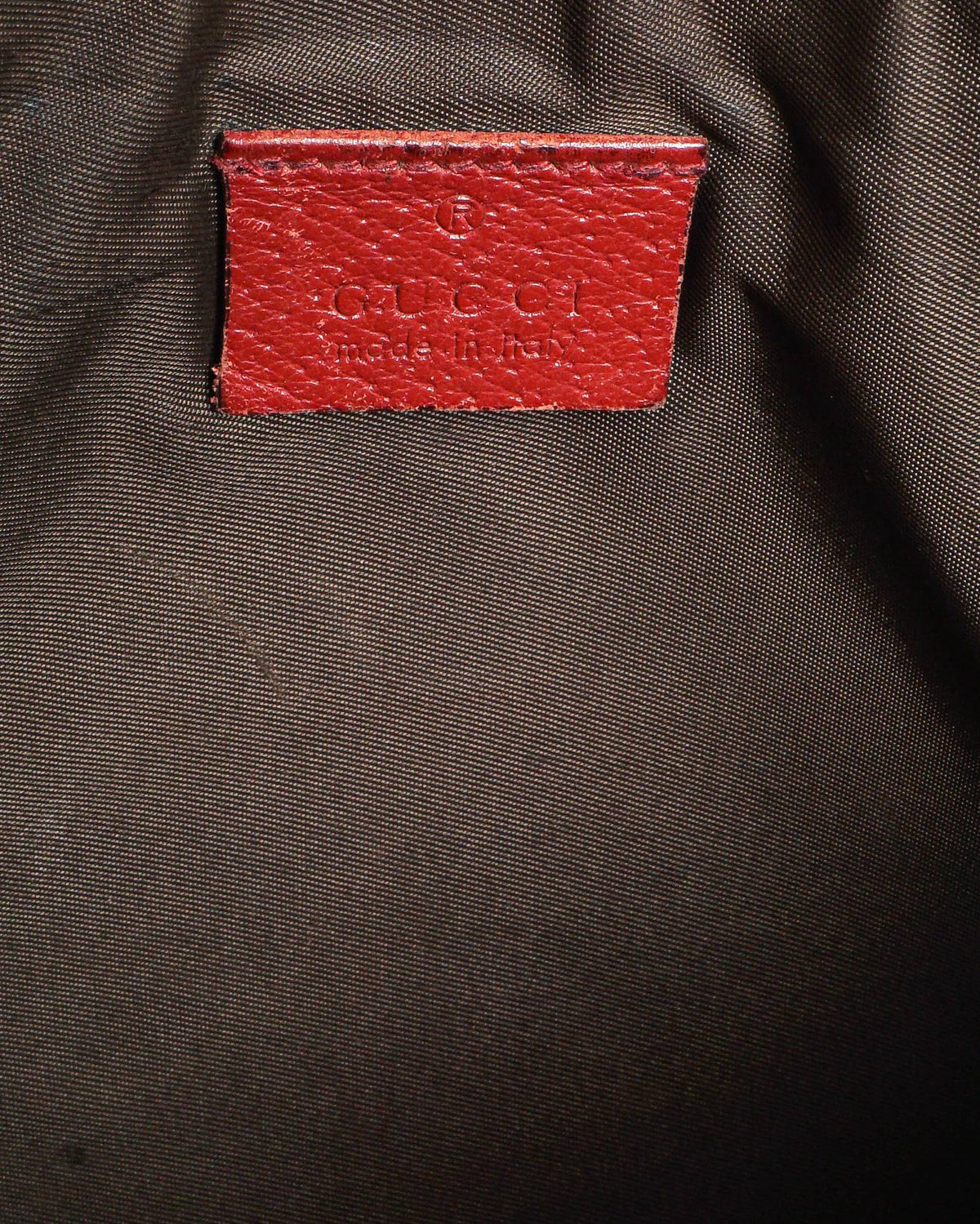Gucci Tian GG Supreme Floral Bird Print Leather Zip Pouch