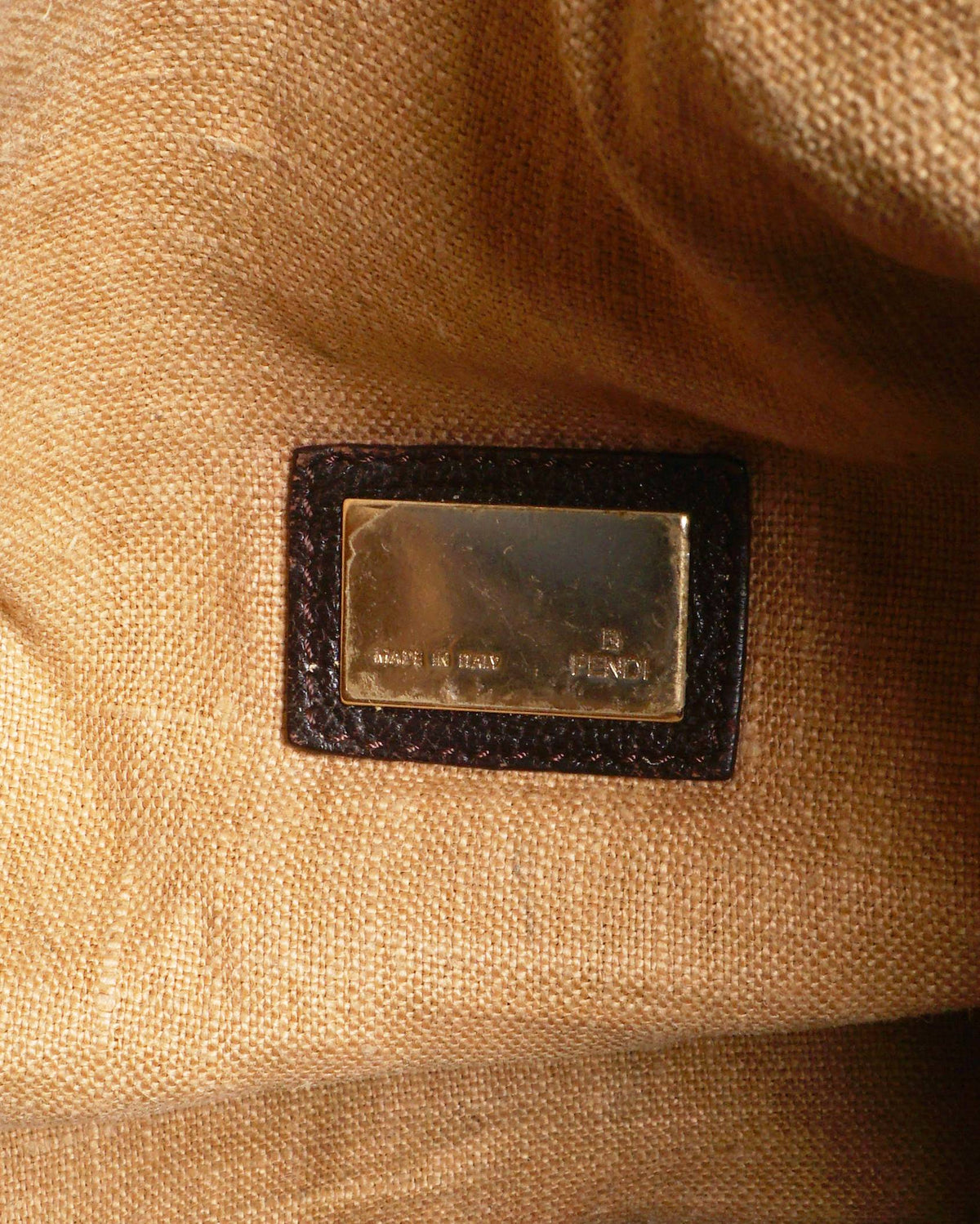Fendi Zucca Canvas and Leather Spy Bag