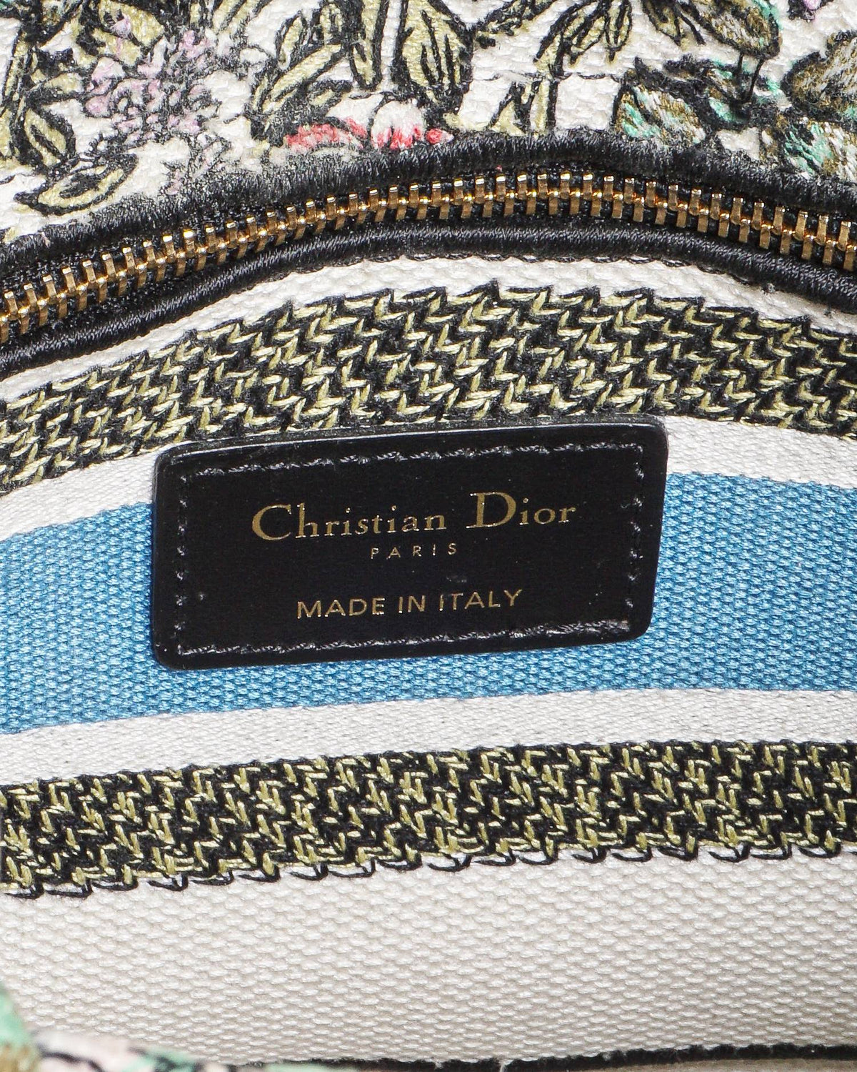 Christian Dior Medium Lady D-Lite Embroidered Shoulder Bag