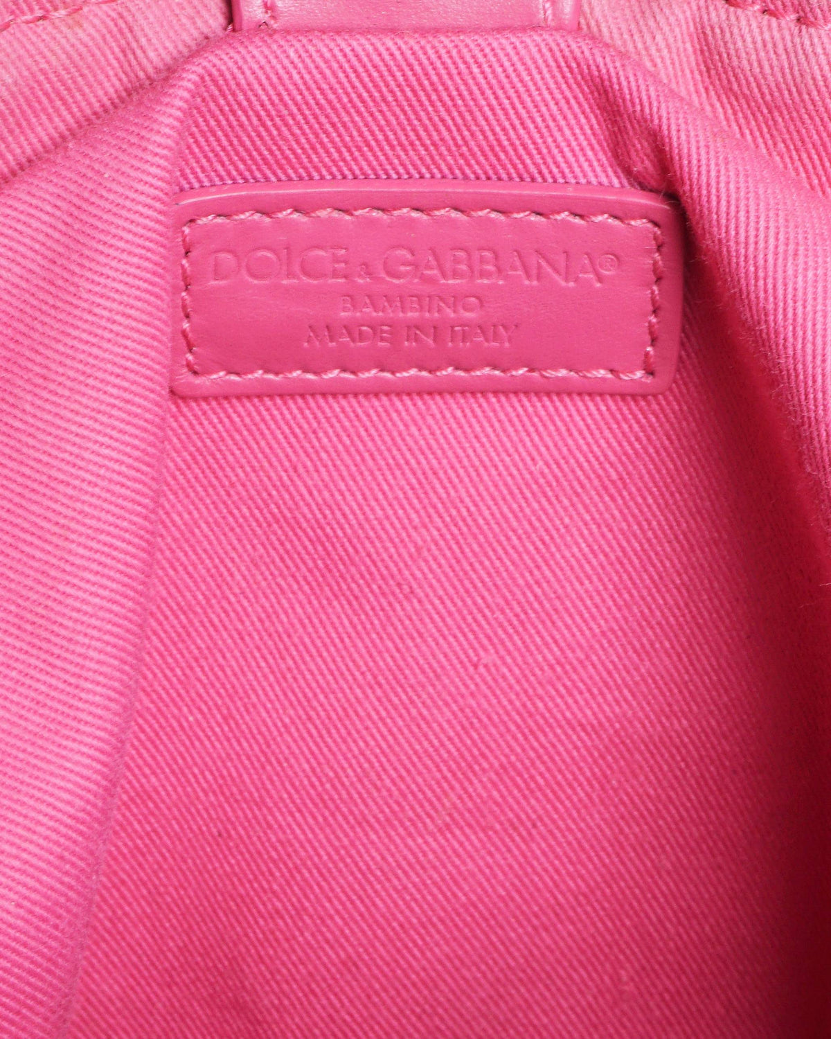 Dolce & Gabbana Pink Straw DG Logo Tote Bag
