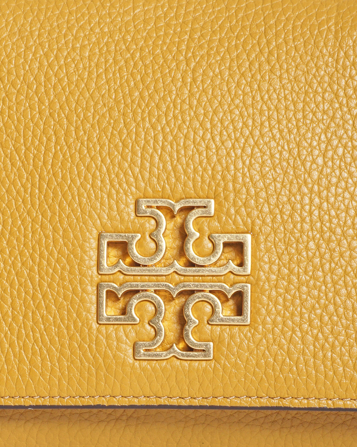 Tory Burch Mustard Yellow Britten Combo Crossbody Bag