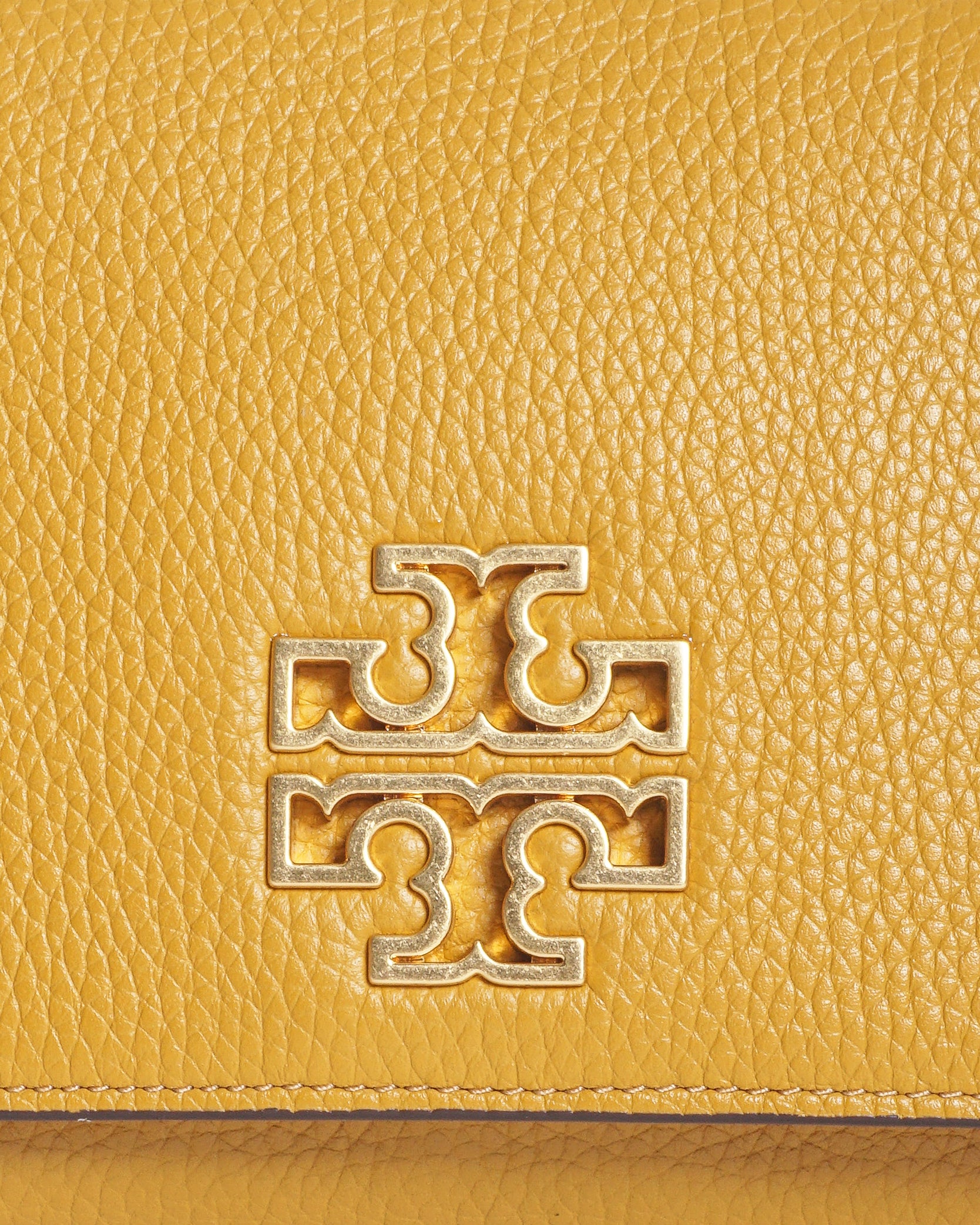 Tory Burch Mustard Yellow Britten Combo Crossbody Bag