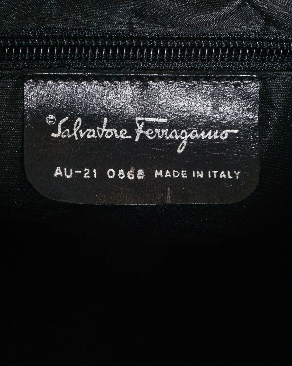 Ferragamo Black Gancini Jacquard Canvas Tote Bag