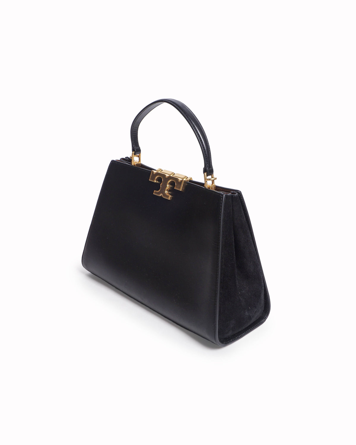 Tory Burch Eleanor Black Leather Satchel Bag