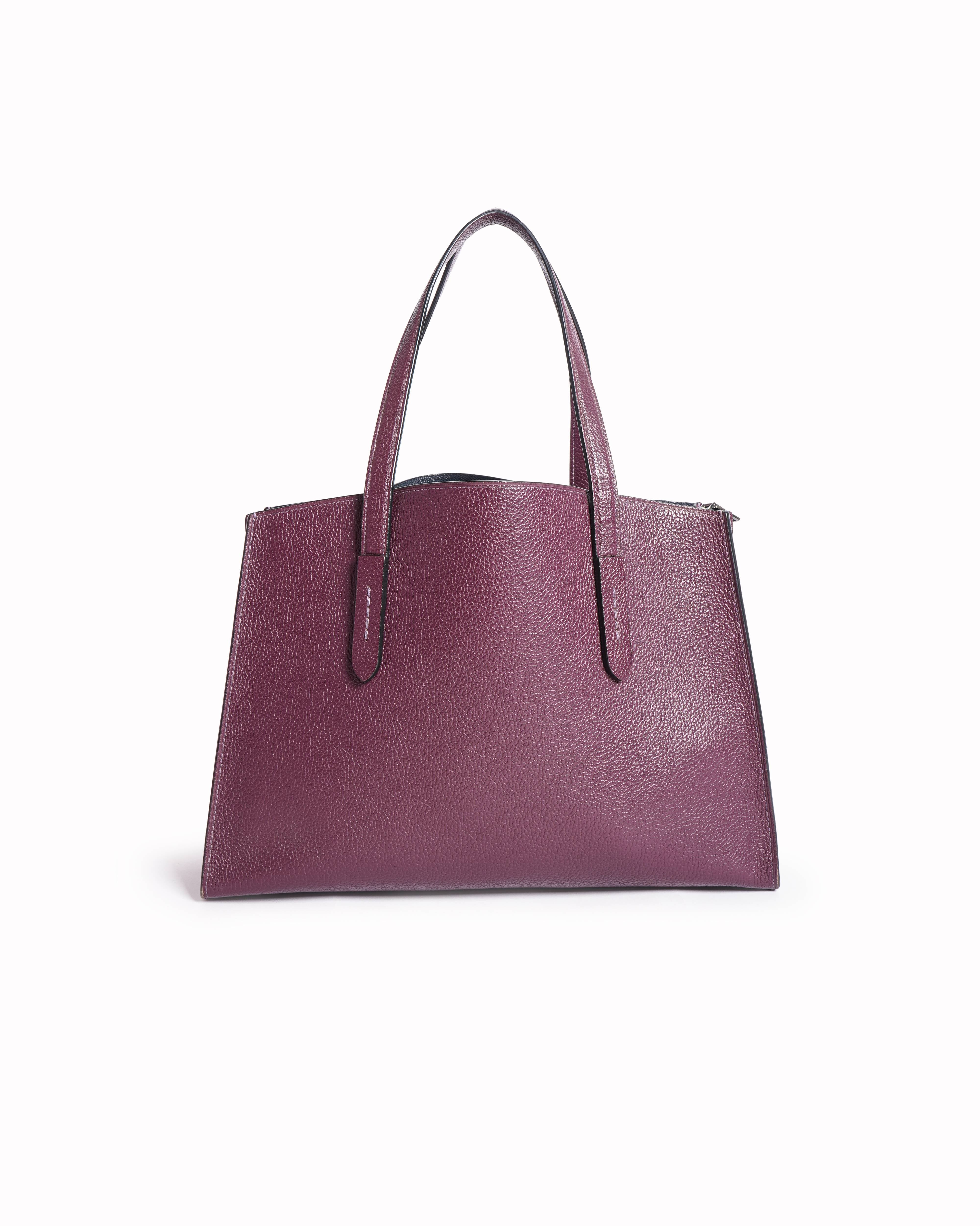 Coach Burgundy Leather tote bag