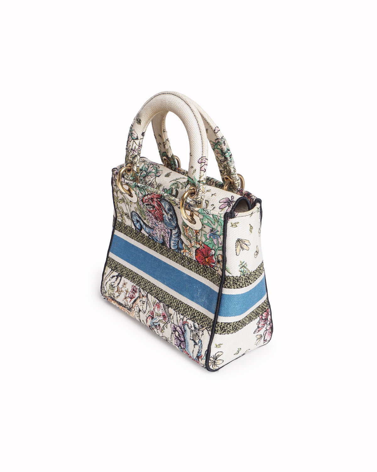 Christian Dior Medium Lady D-Lite Embroidered Shoulder Bag