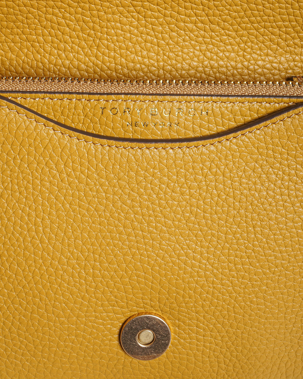 Tory Burch Mustard Yellow Britten Combo Crossbody Bag