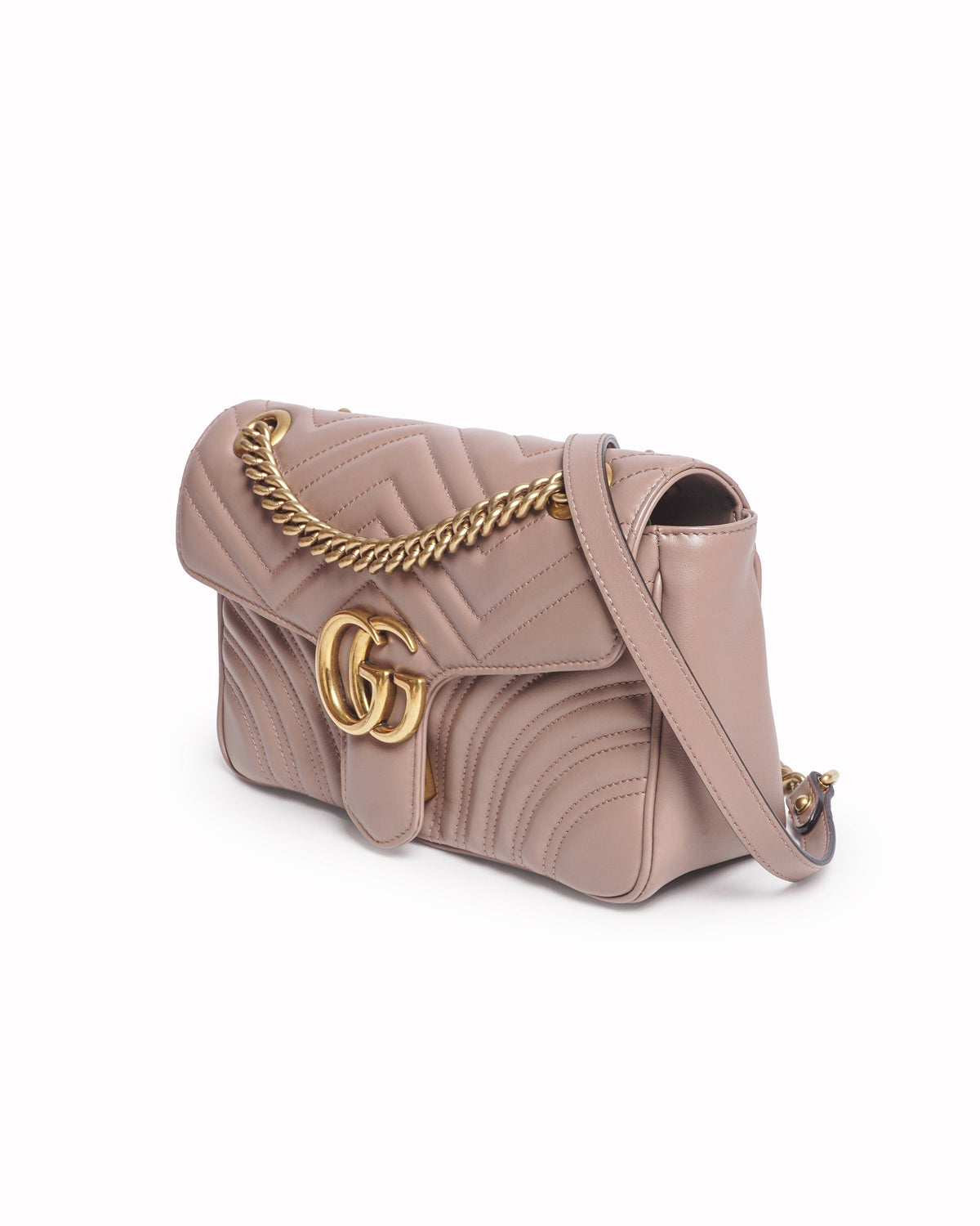 Gucci GG Marmont Small Shoulder Bag Beige