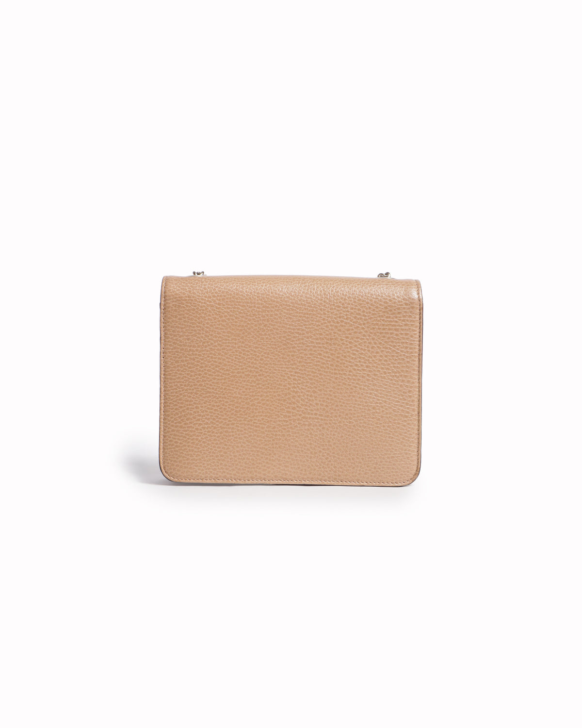 Gucci Small Interlocking G Flap Crossbody Bag in Beige