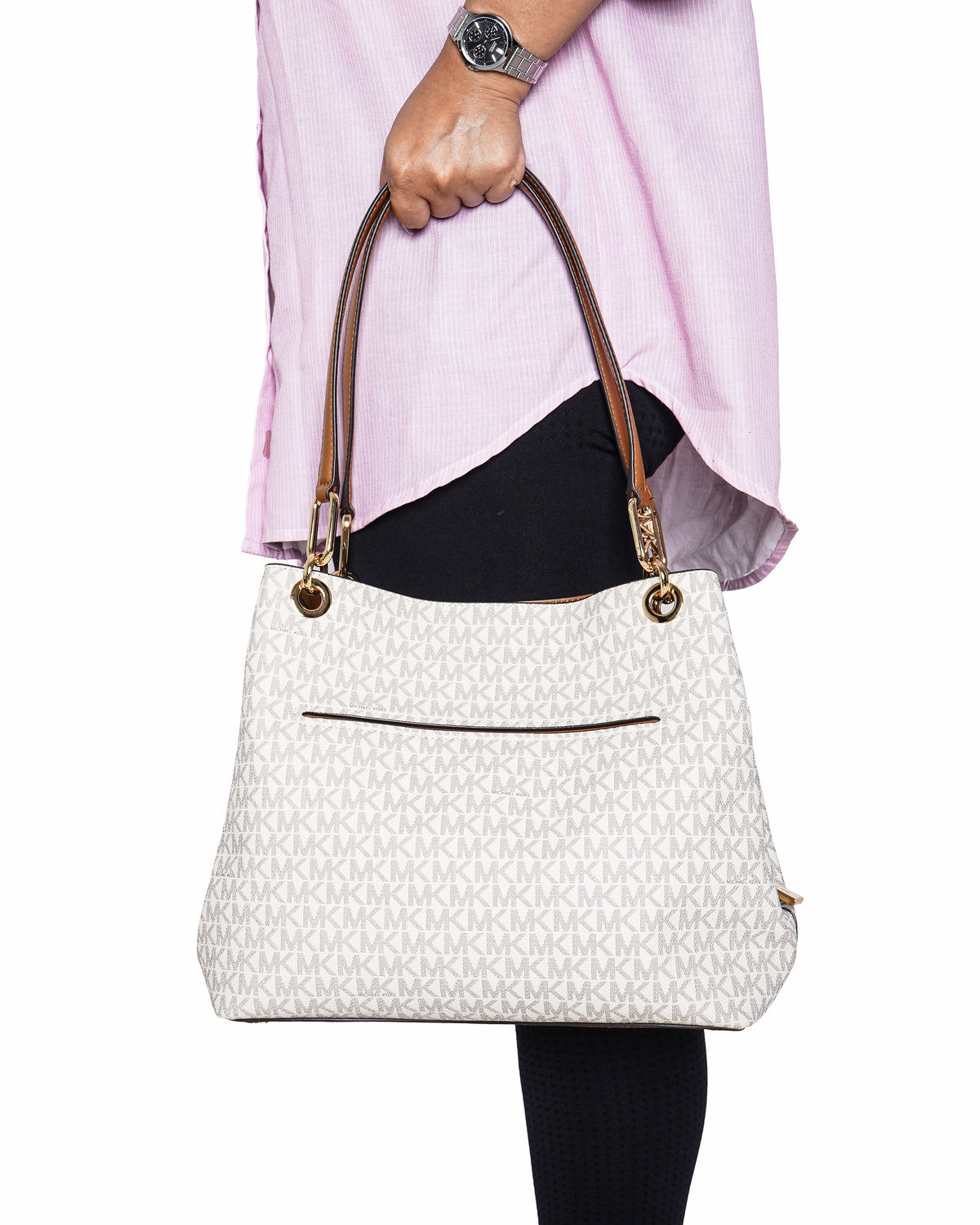 Michael Kors Kensington Logo Large Shoulder Bag