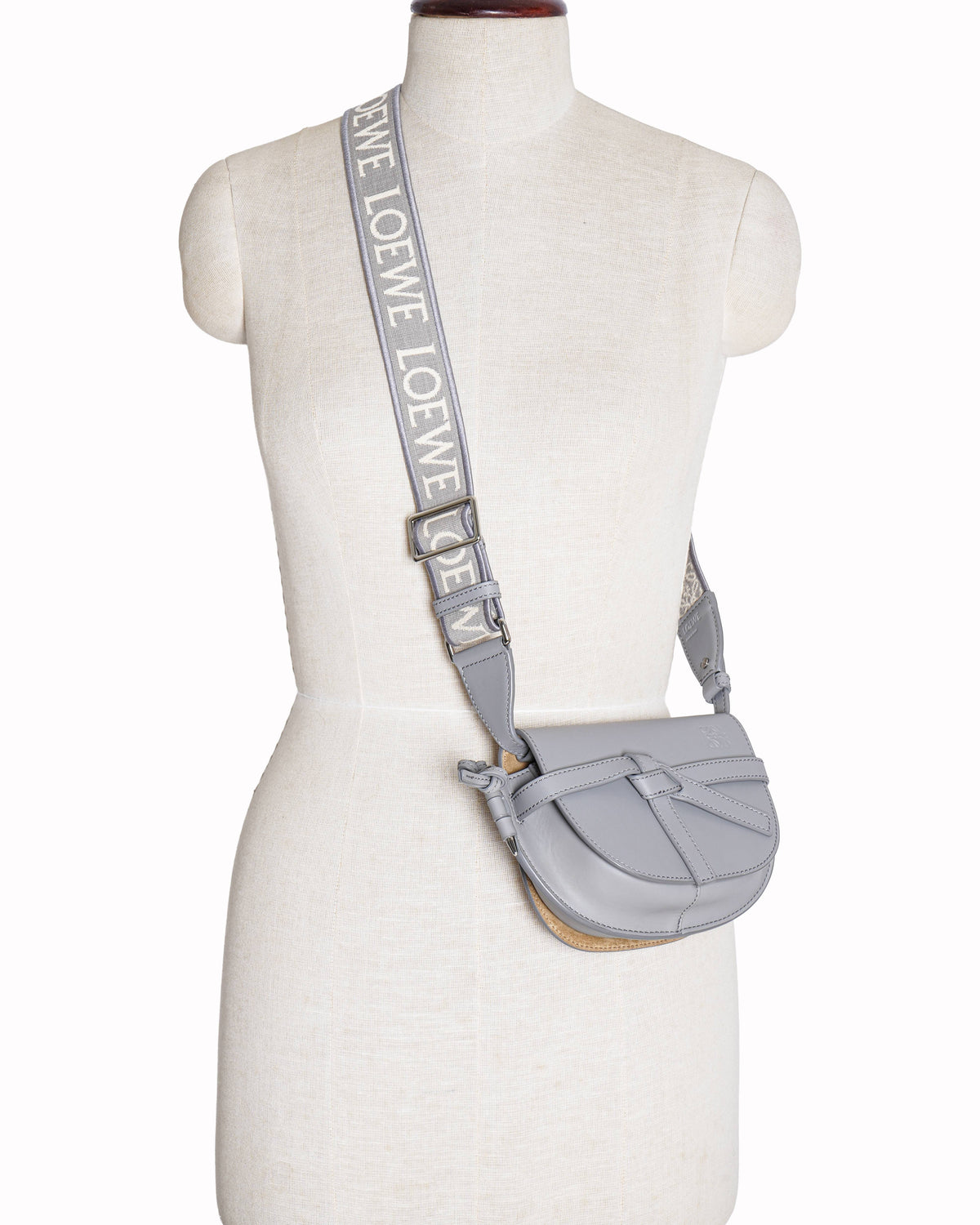 Loewe Grey Mini Gate Dual Crossbody Bag