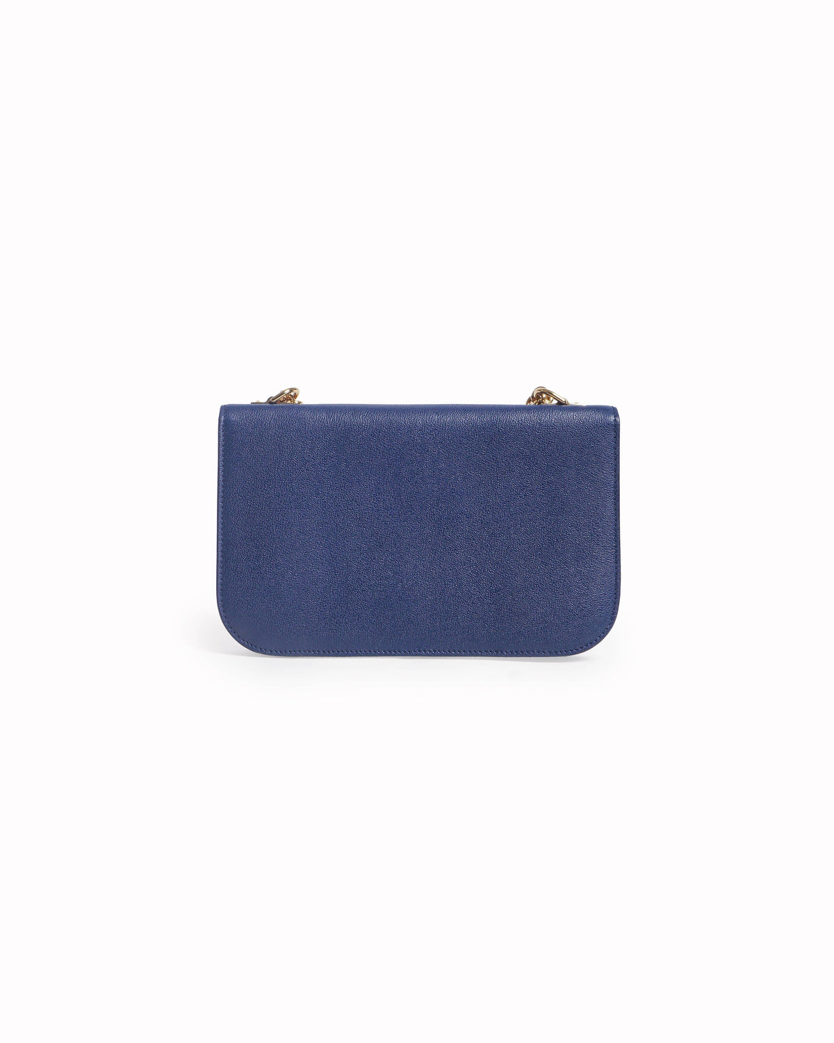 Alexander McQueen Royal Blue Leather Insignia Chain Satchel Bag