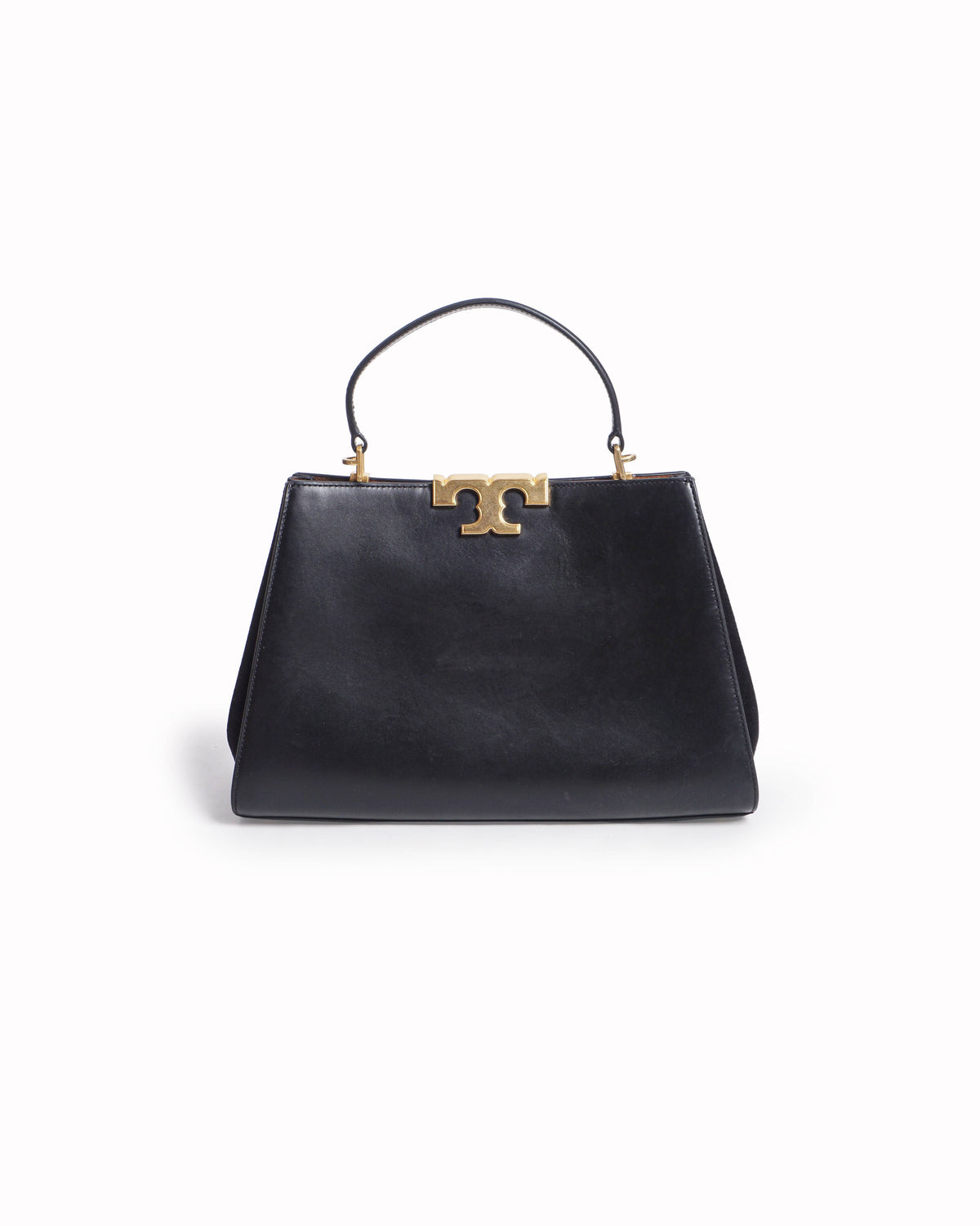 Tory Burch Eleanor Black Leather Satchel Bag