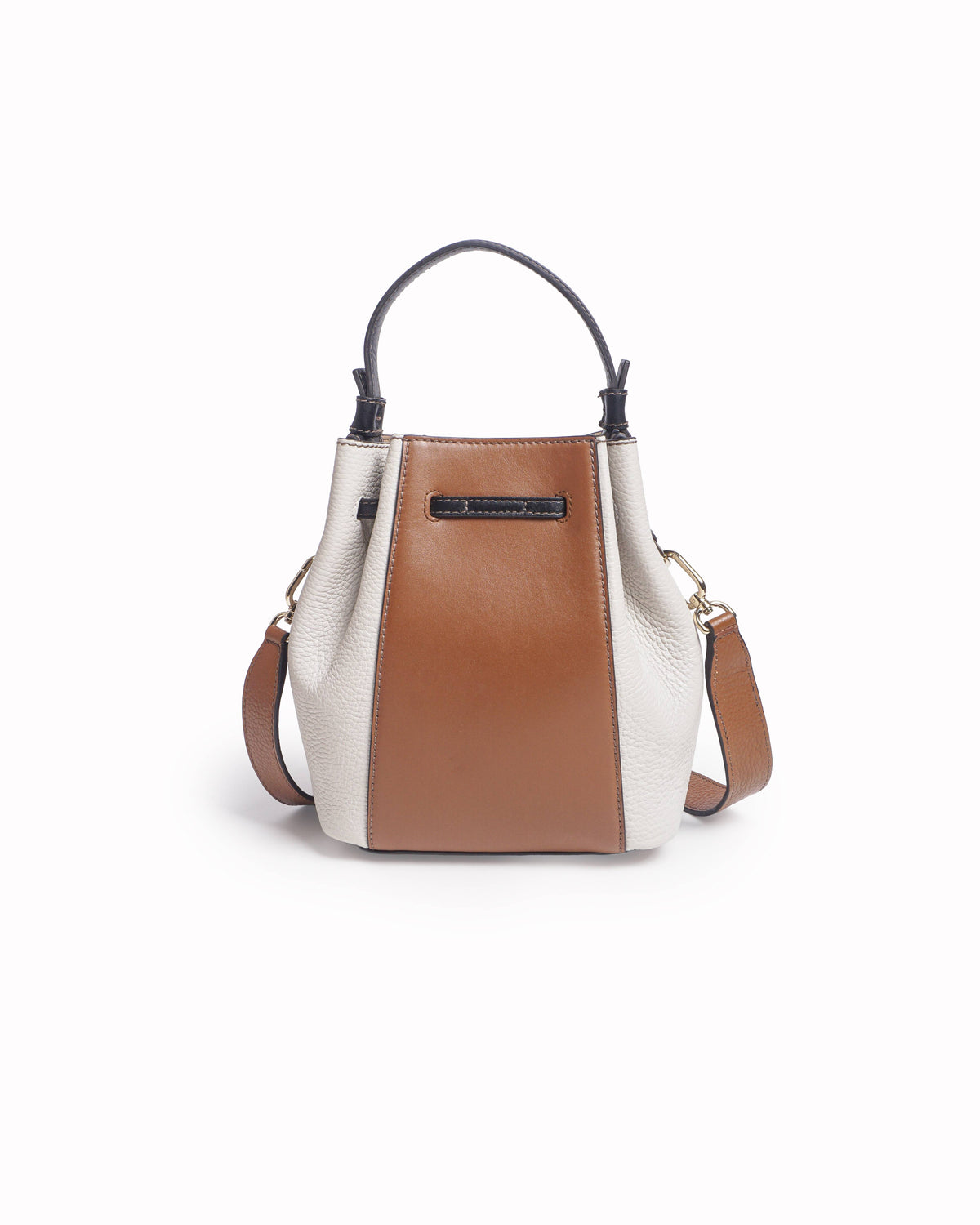 Furla Miastella Color-Block Leather & Suede Vertical Bucket Bag