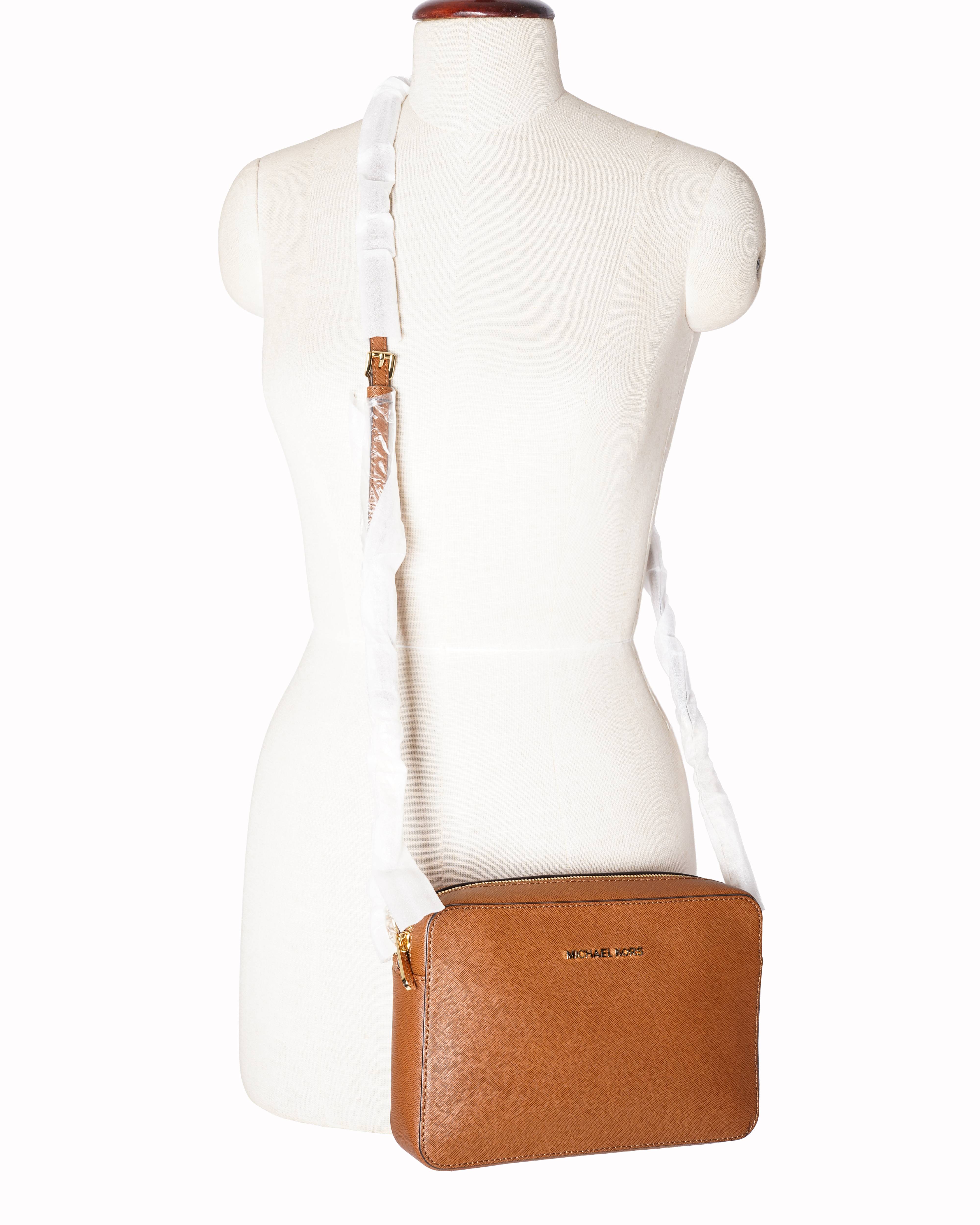 Michael Kors Jet Set Crossbody Bag In Brown