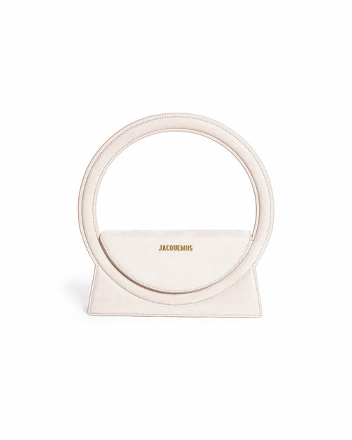 Jacquemus Le Sac Rond Leather Shoulder Bag In Suede