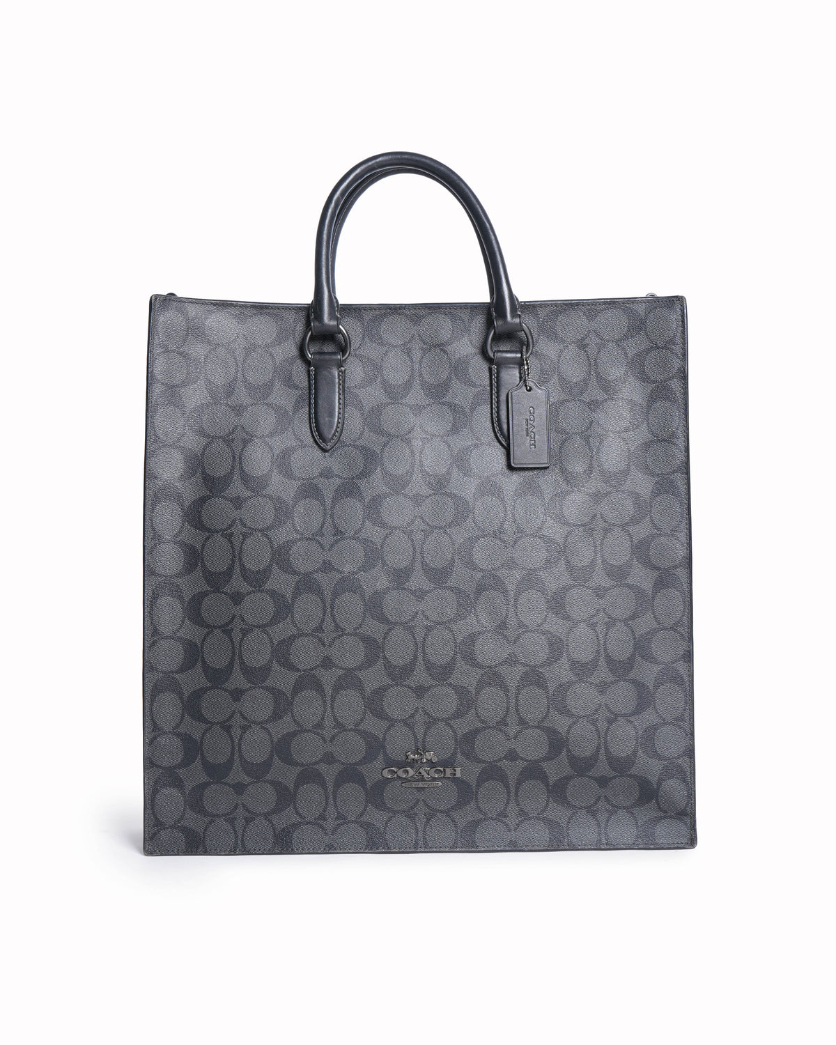 Coach dylan tote bag in black signature canvas