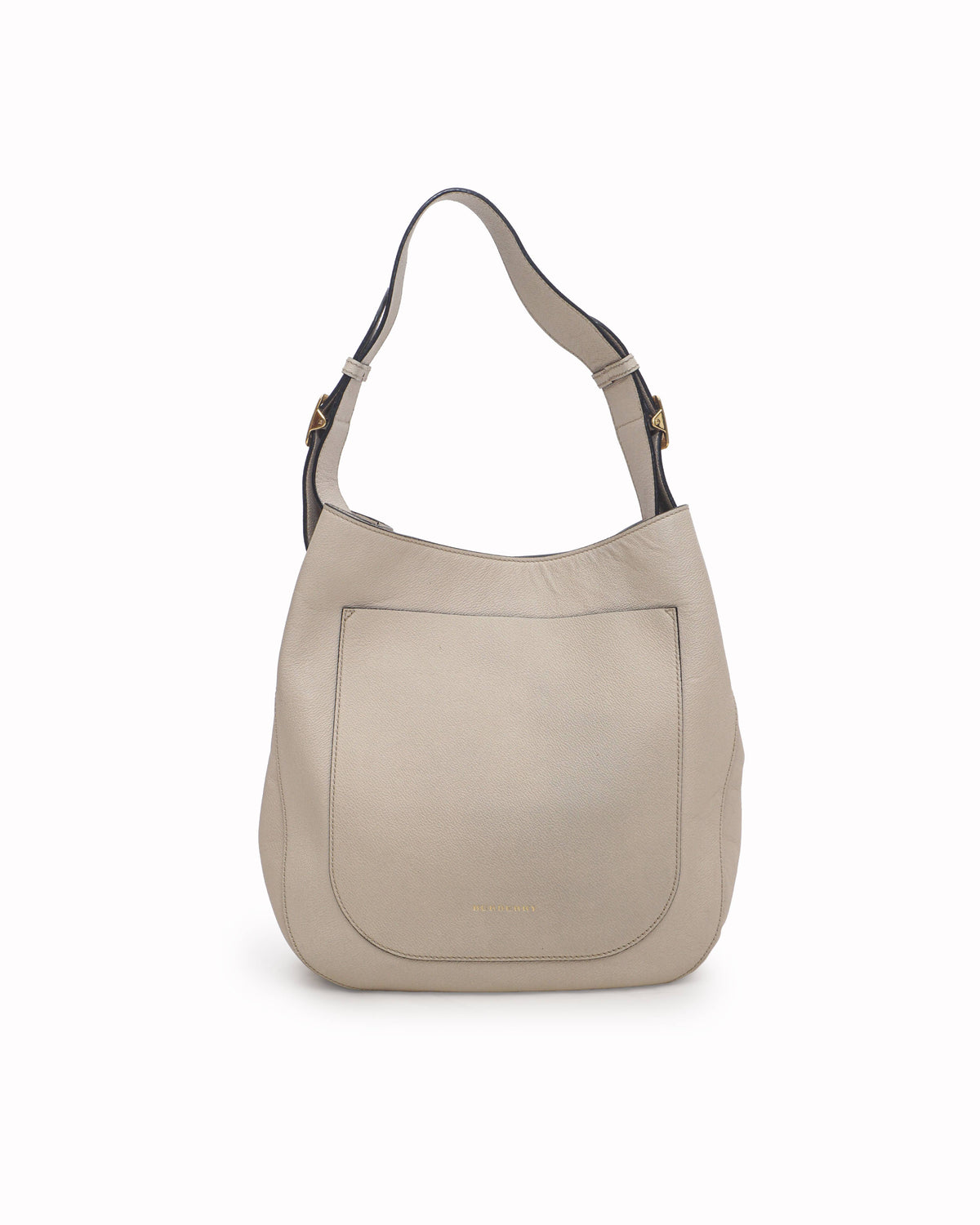 Burberry Elmstone Small Leather Hobo Bag