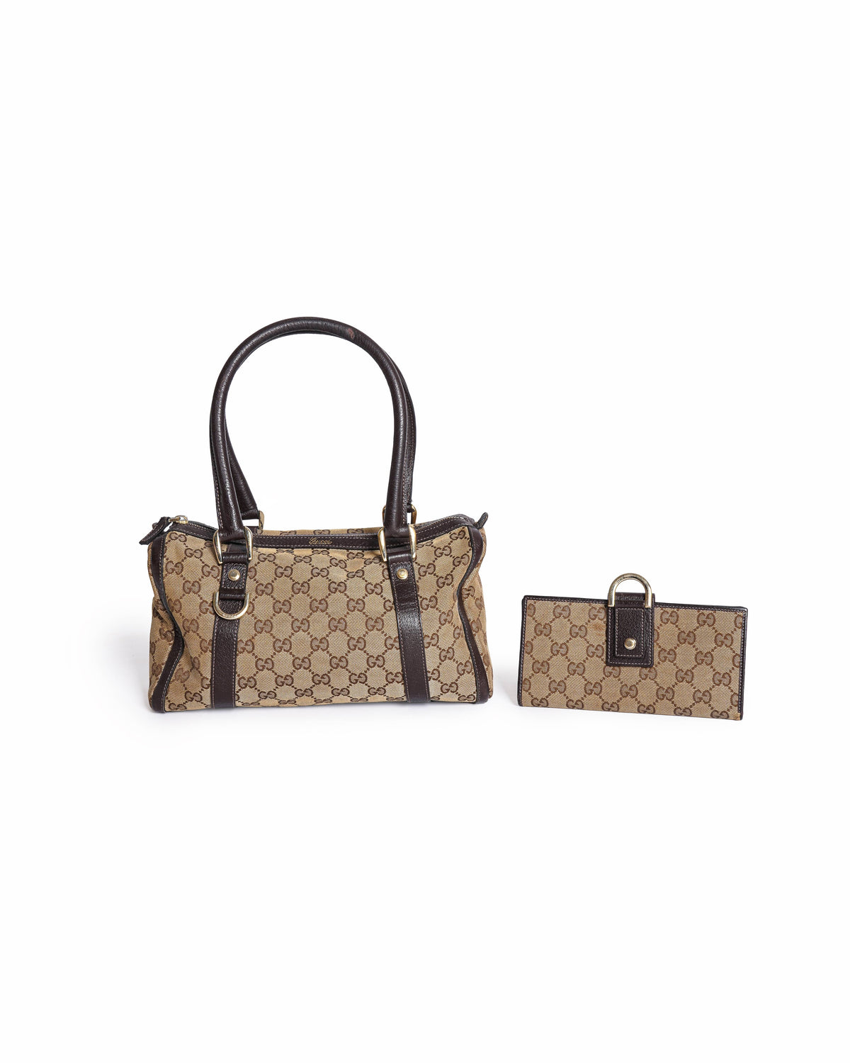 Gucci Abbey GG Canvas Tote Bag & Wallet Set