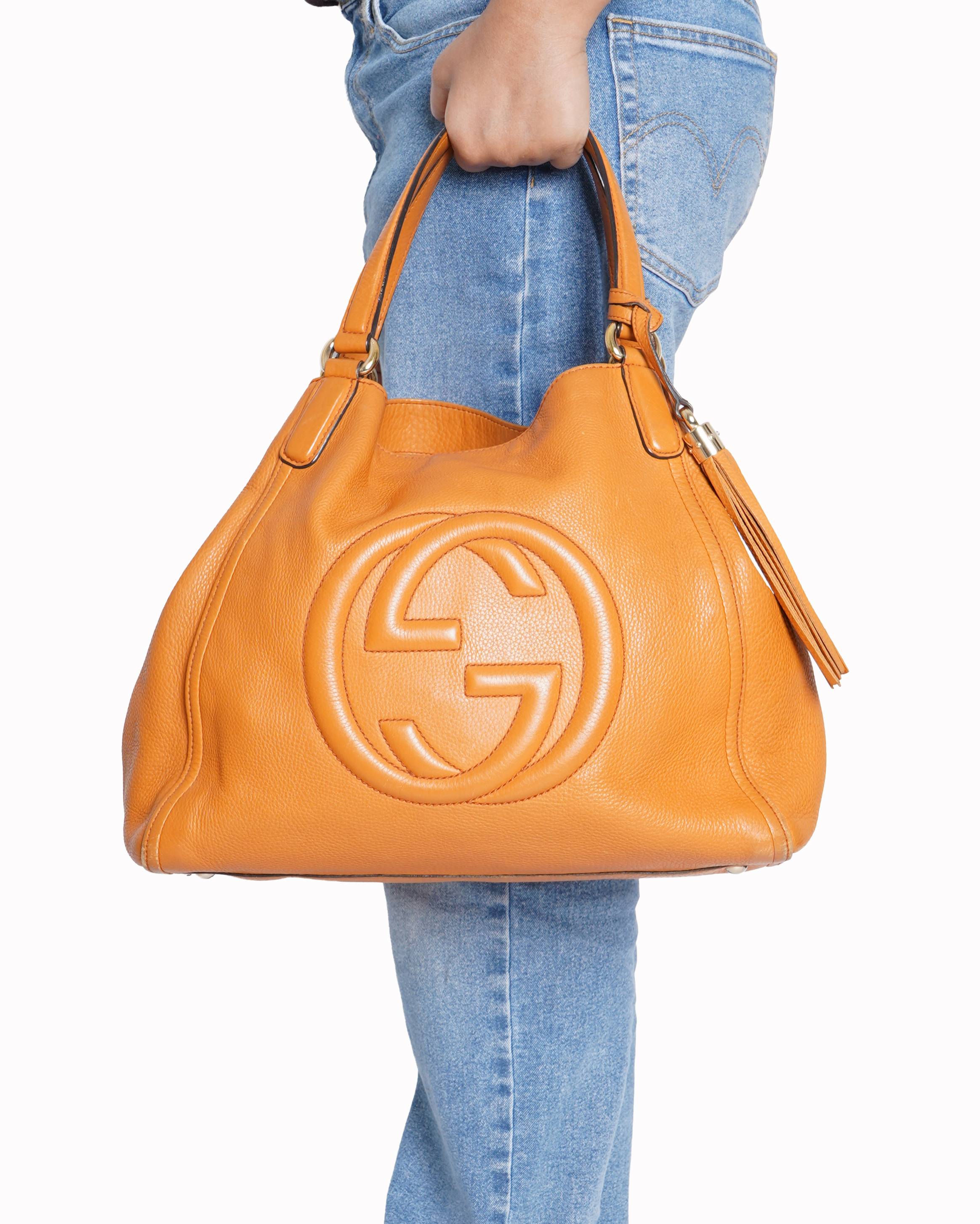 Gucci Orange Soho Tote