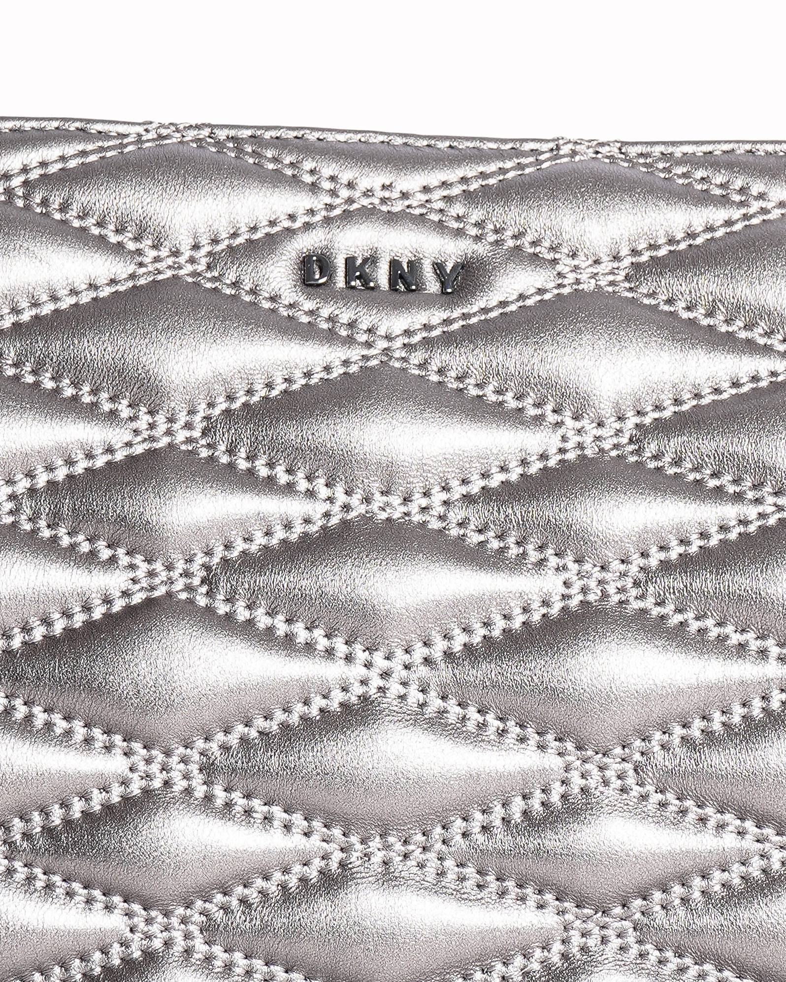 DKNY Grey Quilted Shoulder Bag