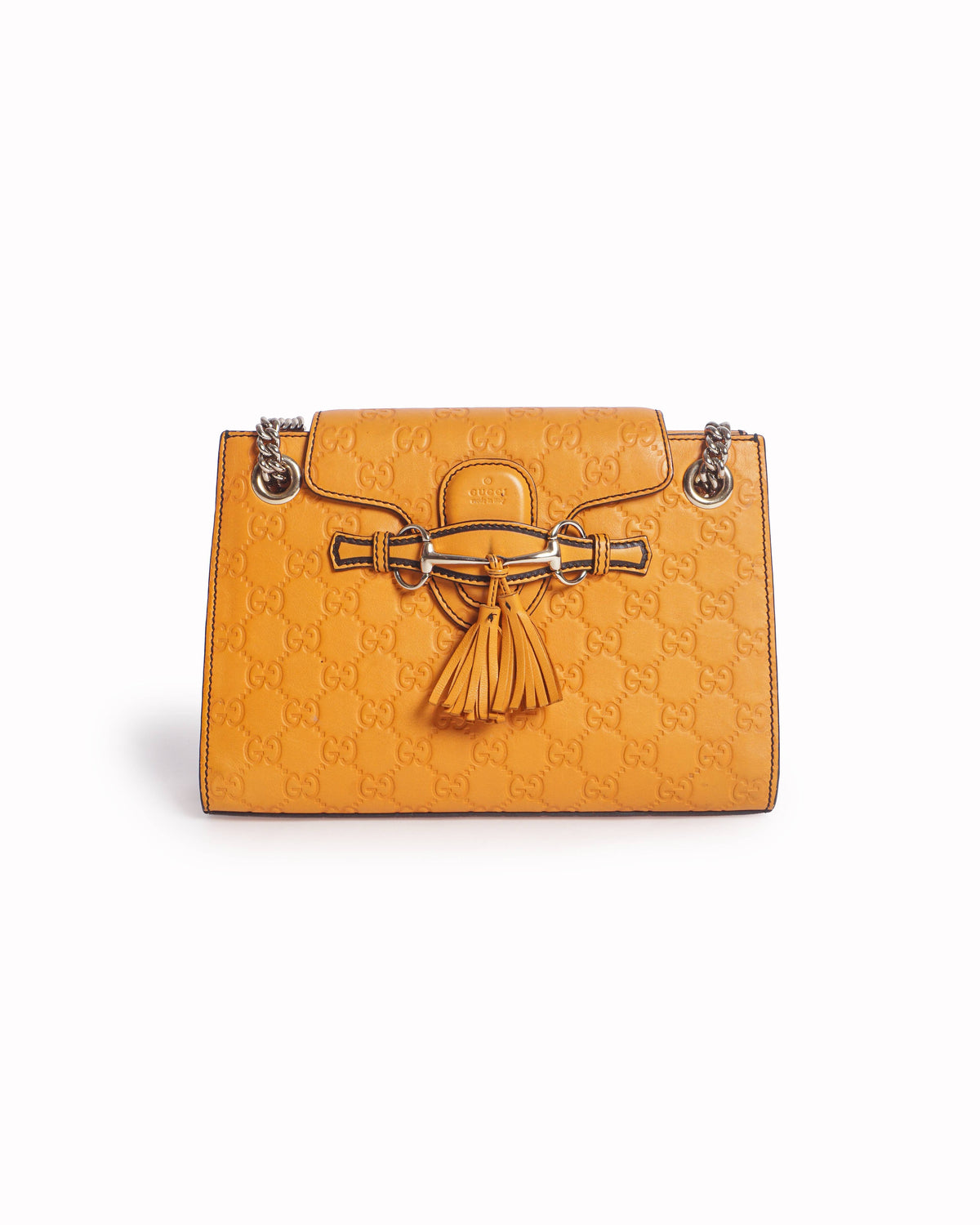 Gucci Orange Guccissima Leather Emily Shoulder Bag