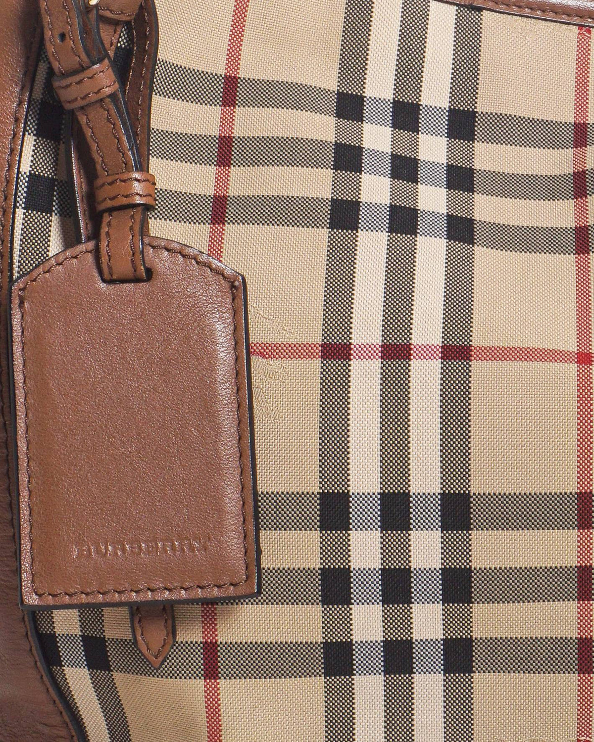 Burberry Vintage Nova Check Canvas Hobo Bag