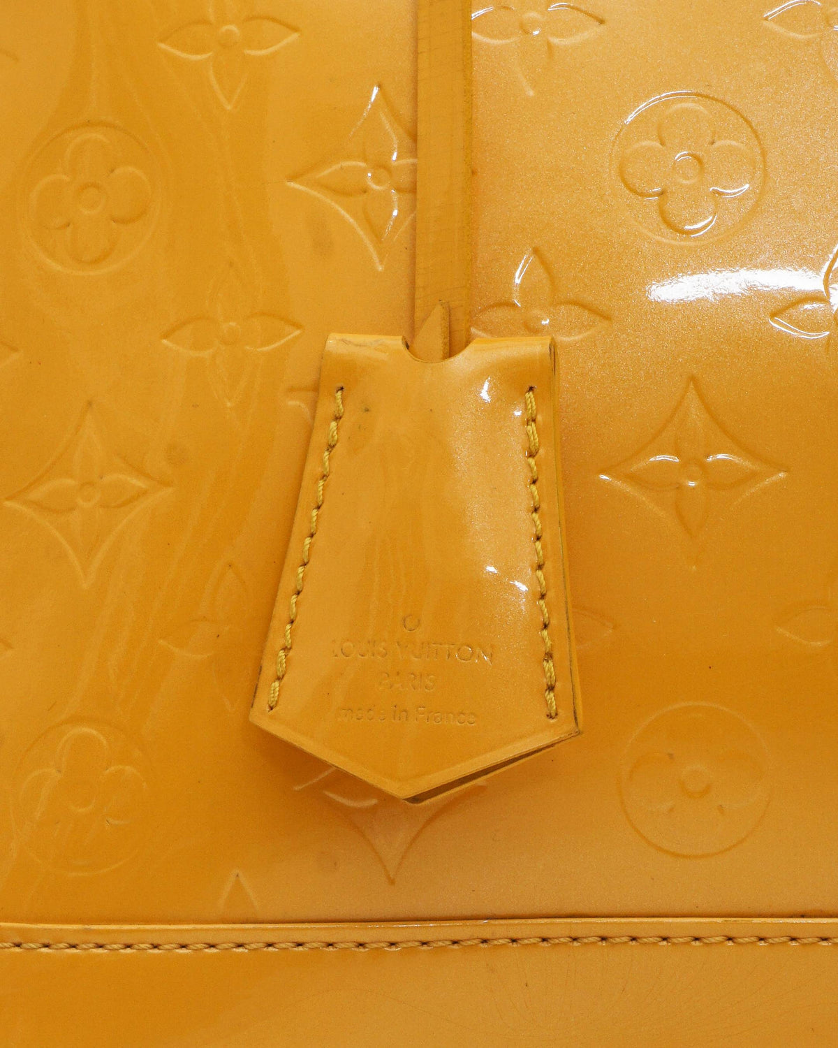 Louis Vuitton Yellow Monogram Vernis Alma PM Bag