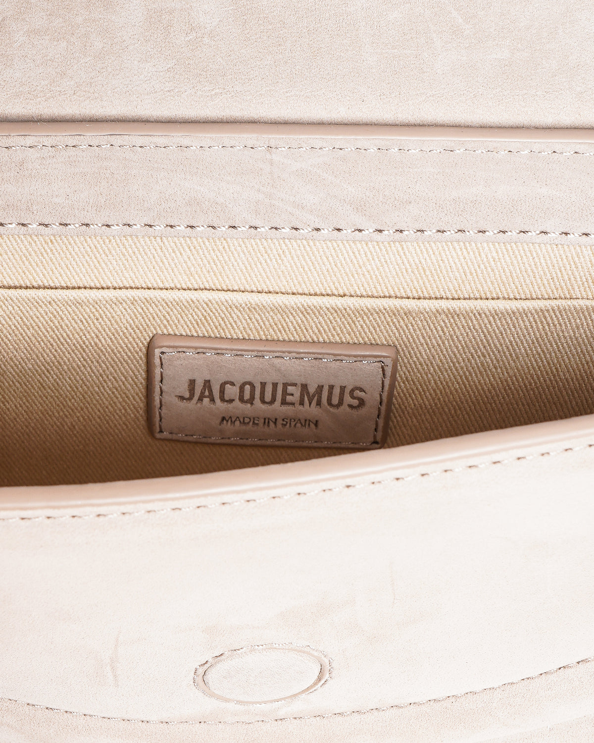 Jacquemus Le Sac Rond Leather Shoulder Bag In Suede